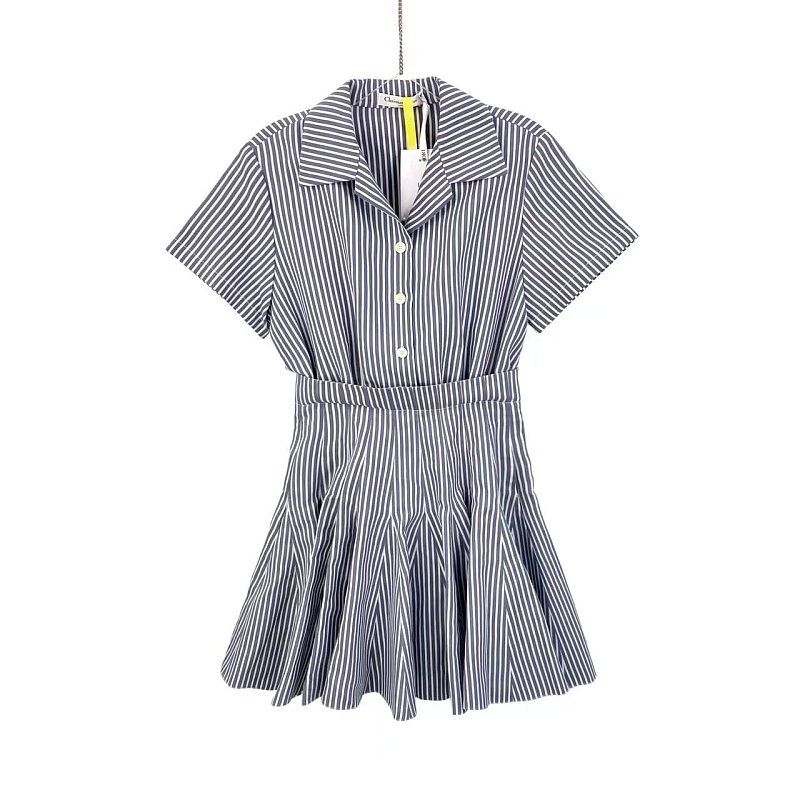 Dior Dior Striped Silk Blend Shirt Dress Size 36 Size XS / US 0-2 / IT 36-38 - 1 Thumbnail