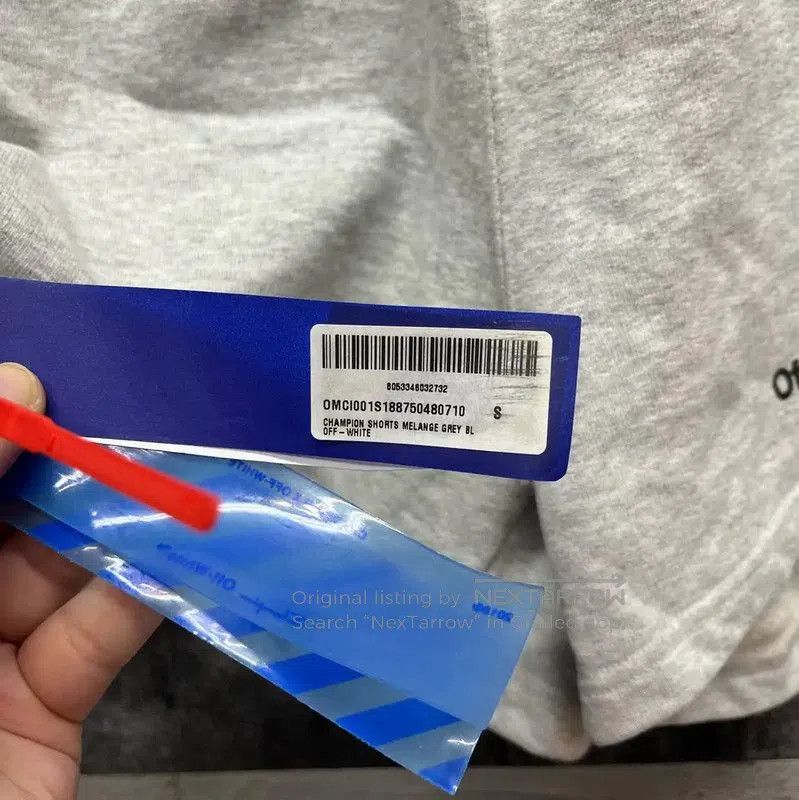 Off-White Off-White Gray Cotton Men's Shorts . Size US 27 - 6 Thumbnail