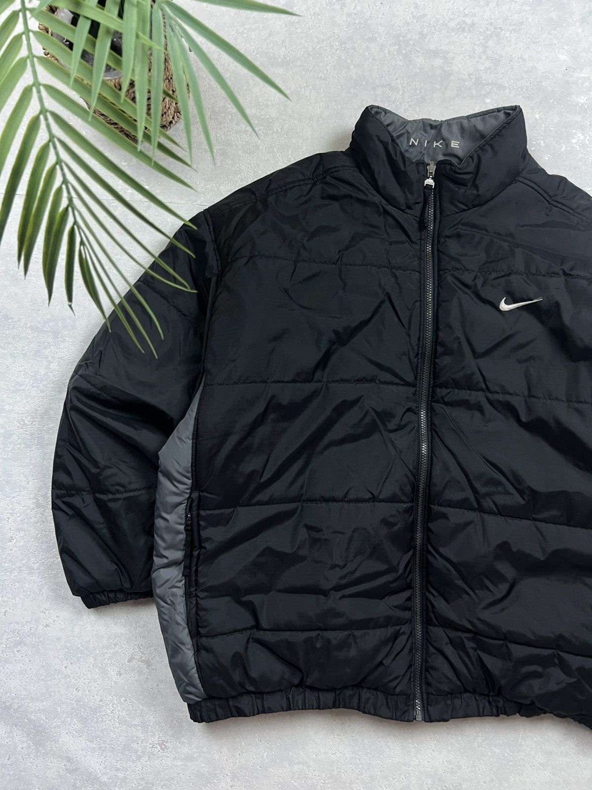 Nike 90s Nike Double Swoosh Vintage Drill Oversized Puffer Jacket Size US XL / EU 56 / 4 - 4 Thumbnail