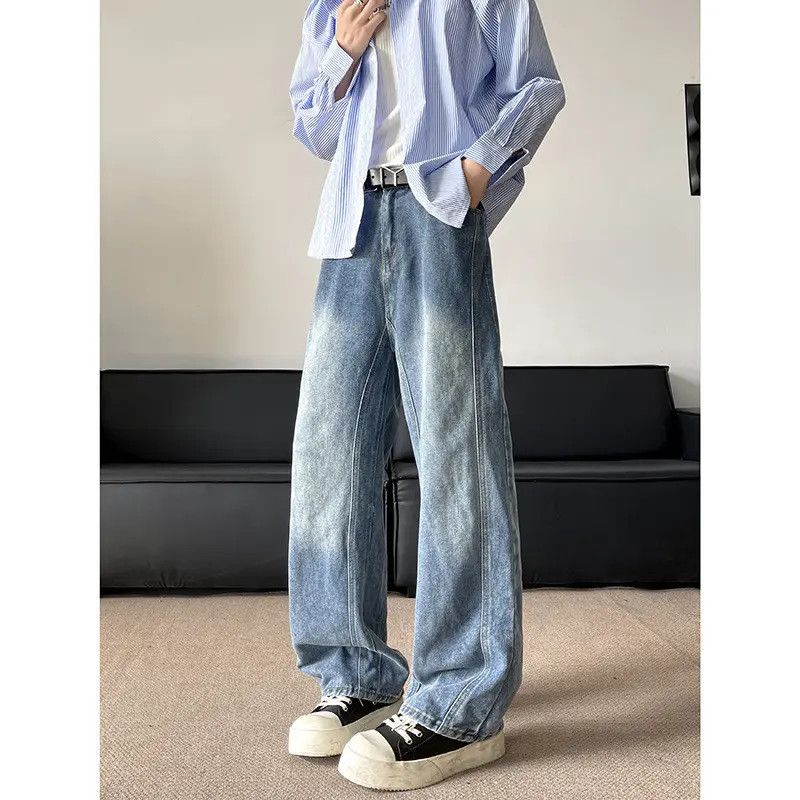 Japanese Brand × Jean Retro wide leg high street micro flared jeans Size US 32 / EU 48 - 1 Thumbnail