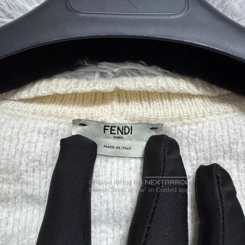 Fendi Fendi Beige Wool Open Cardigan Size XXS / US 00 / IT 34 - 5 Thumbnail