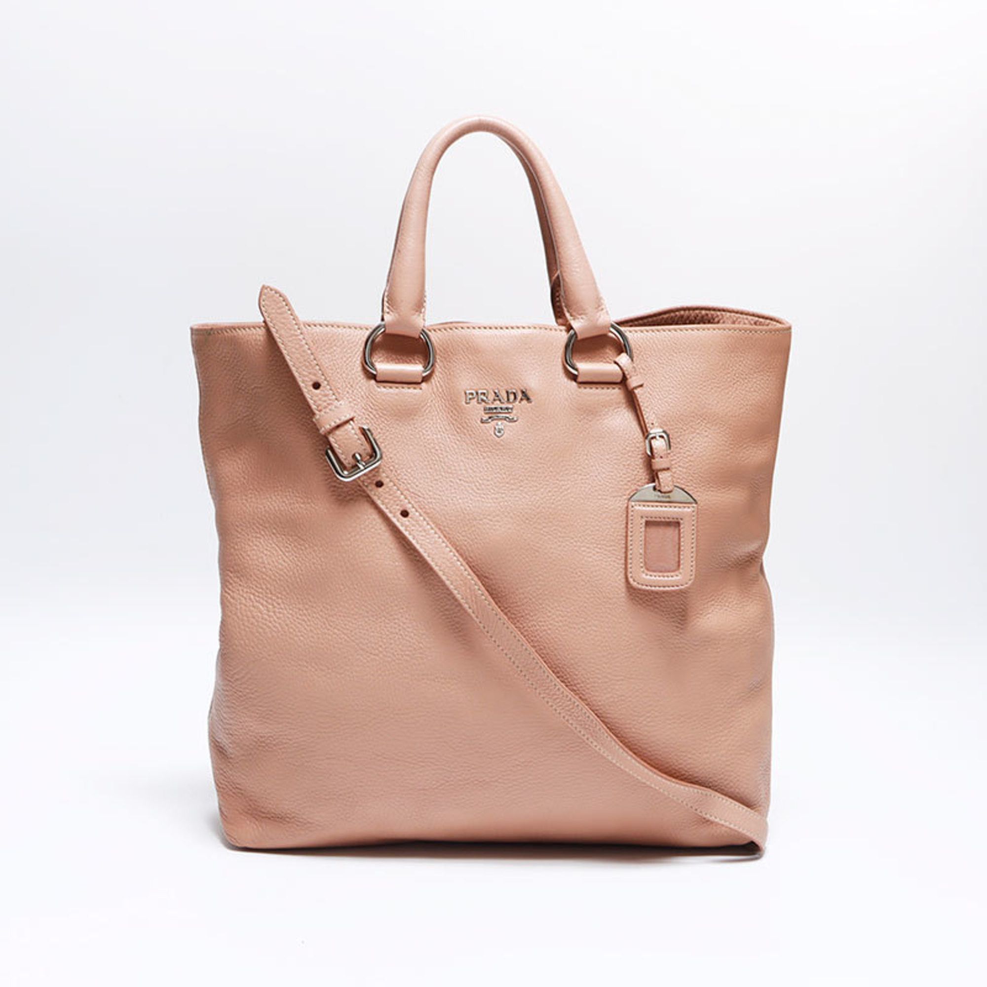 Prada Prada 2-way leather shoulder bag with silver hardware, pink, WS12533 Size ONE SIZE - 1 Thumbnail