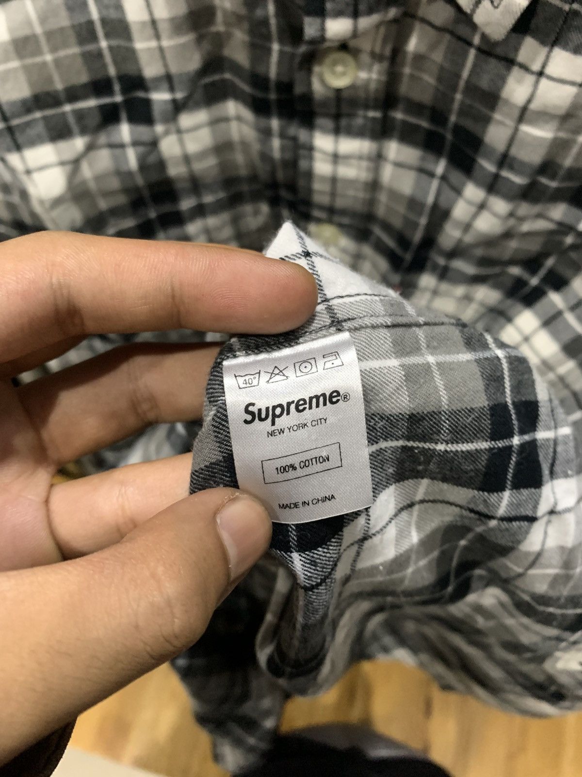 Supreme Supreme plaid flannel shirt Size US M / EU 48-50 / 2 - 4 Thumbnail