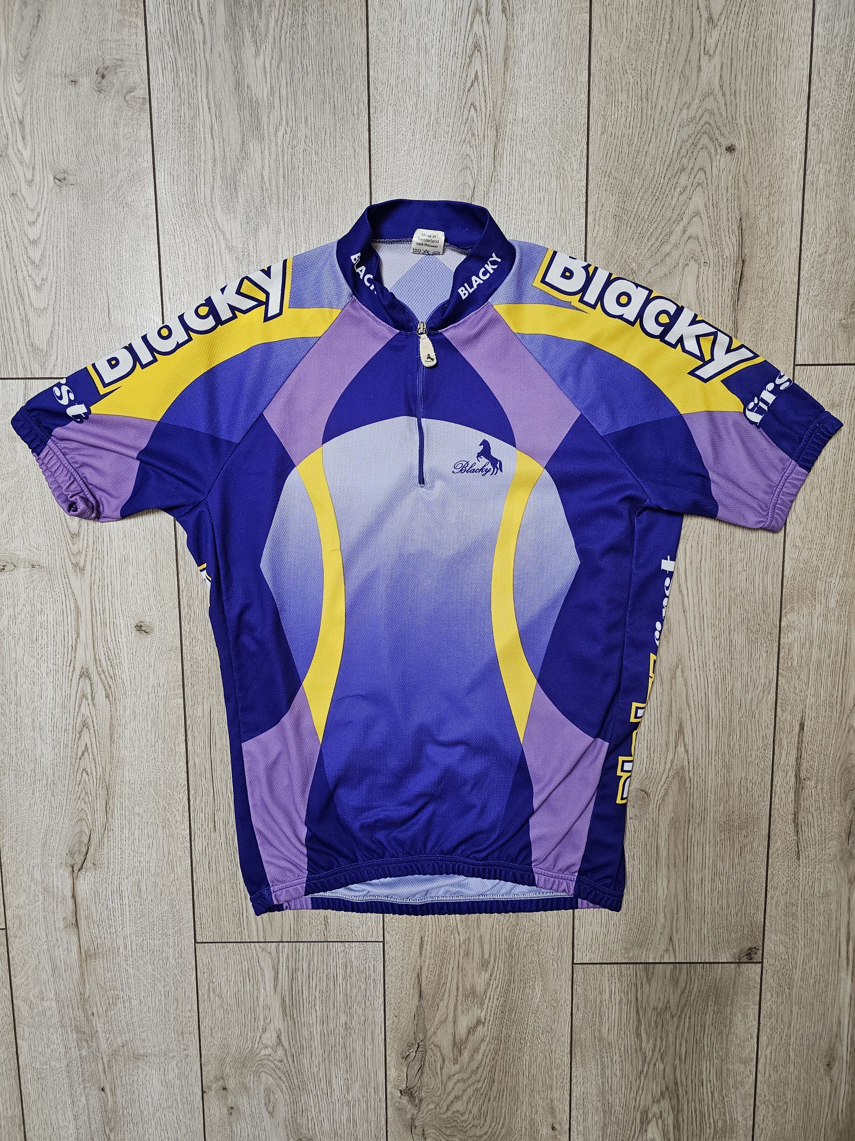Vintage BLACKY CYCLING JERSEY VINTAGE 90s CYCLING TEAM JERSEY Size US M / EU 48-50 / 2 - 1 Thumbnail