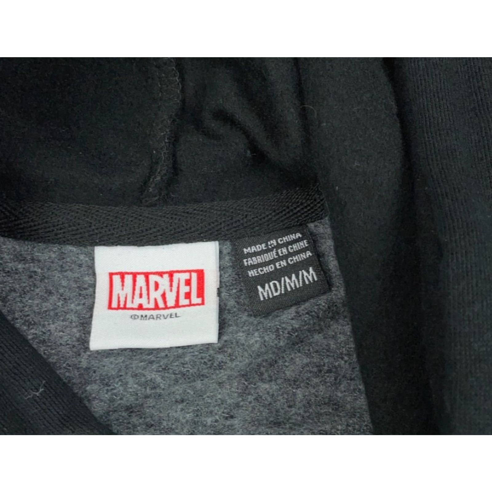 Vintage Marvel Hoodie Mens Medium Black Spider-Man Hulk 90s Comics Retro Graphic Print Pullover Sweatshirt Size US M / EU 48-50 / 2 - 3 Thumbnail