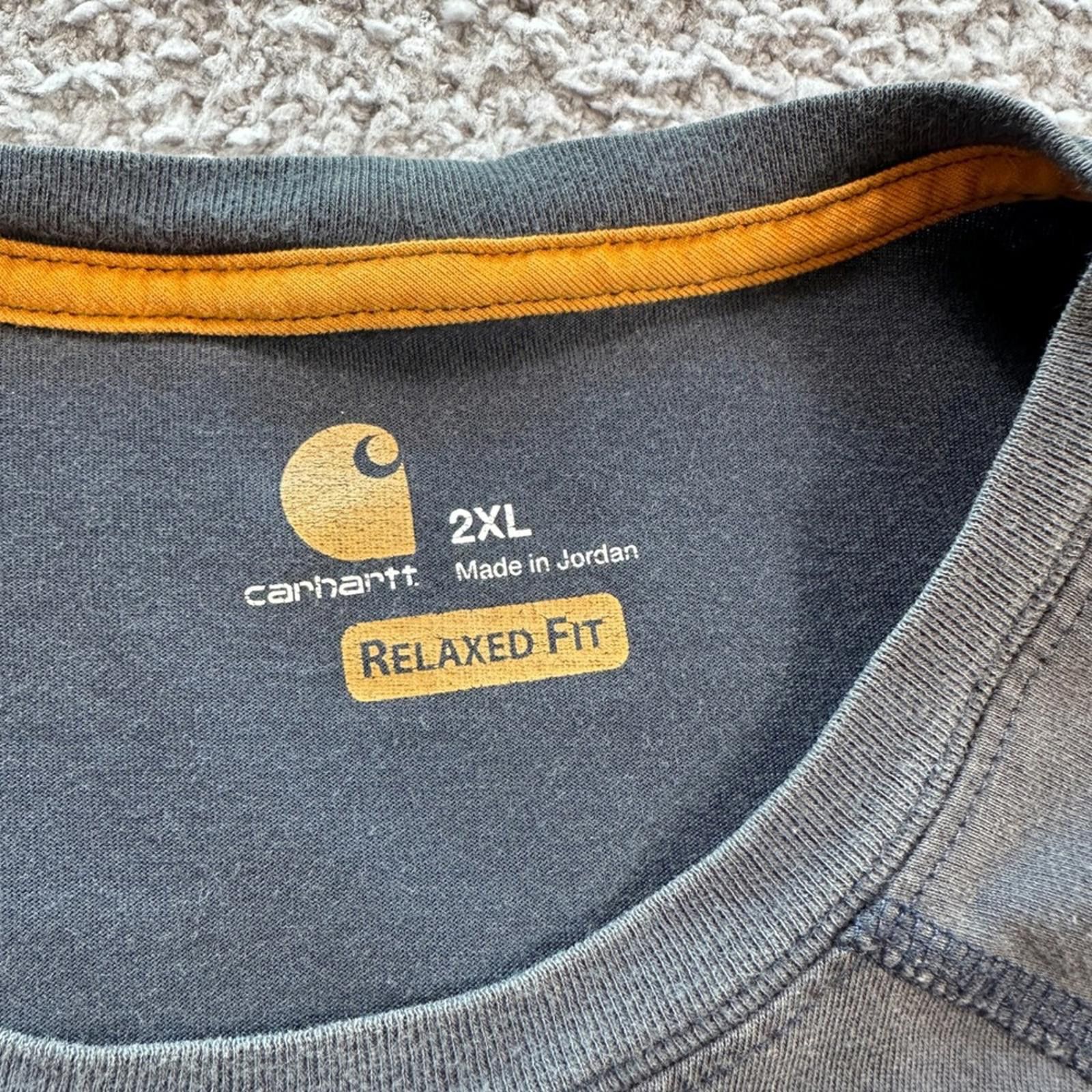 Carhartt Carhartt Force Relaxed Fit Pocket T Shirt Mens 2XL Charcoal Size US XXL / EU 58 / 5 - 4 Thumbnail