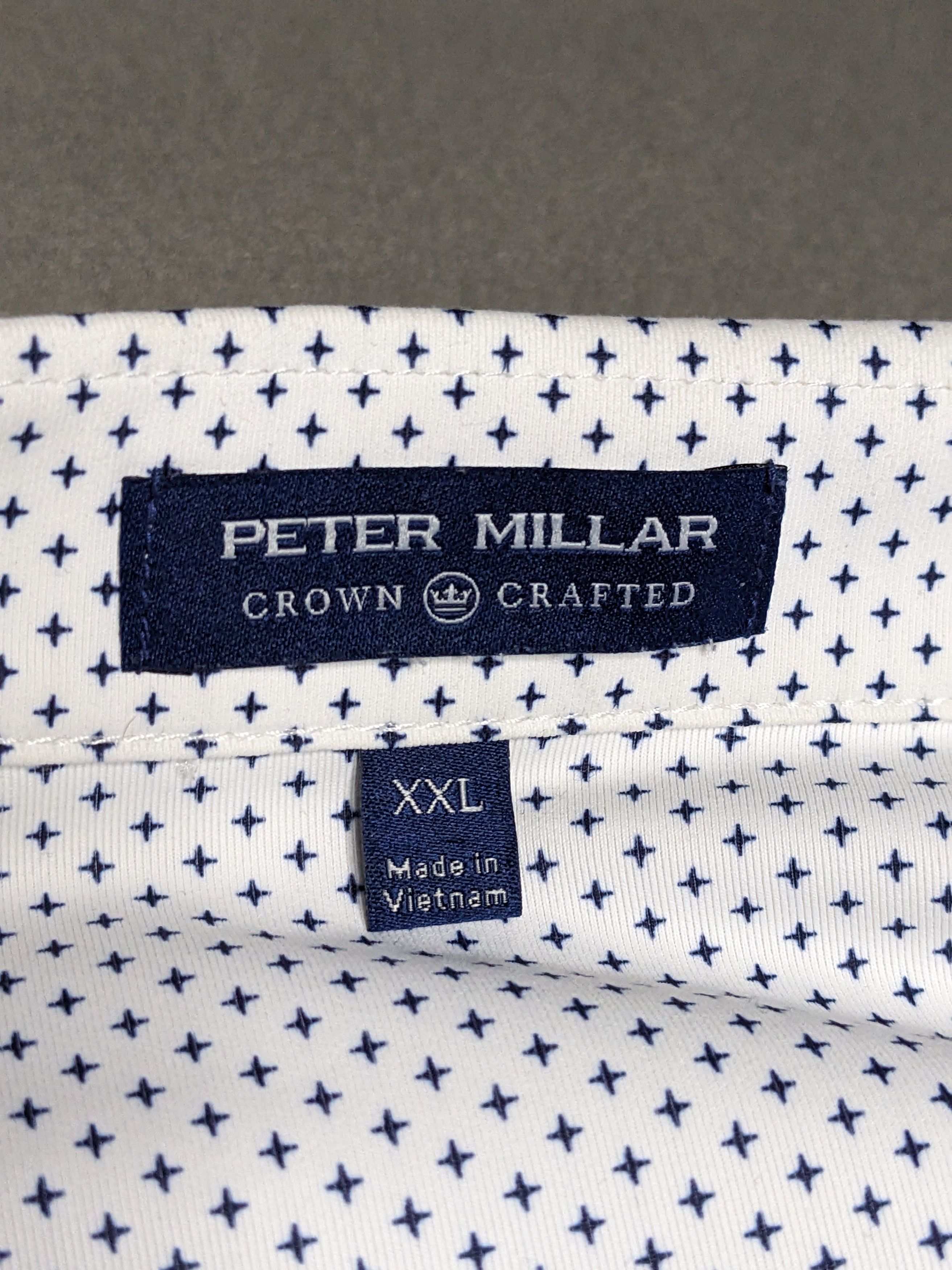Peter Millar Peter Millar Crown Crafted Pocket Polo Shirt XXL Geometric Size US XXL / EU 58 / 5 - 6 Thumbnail