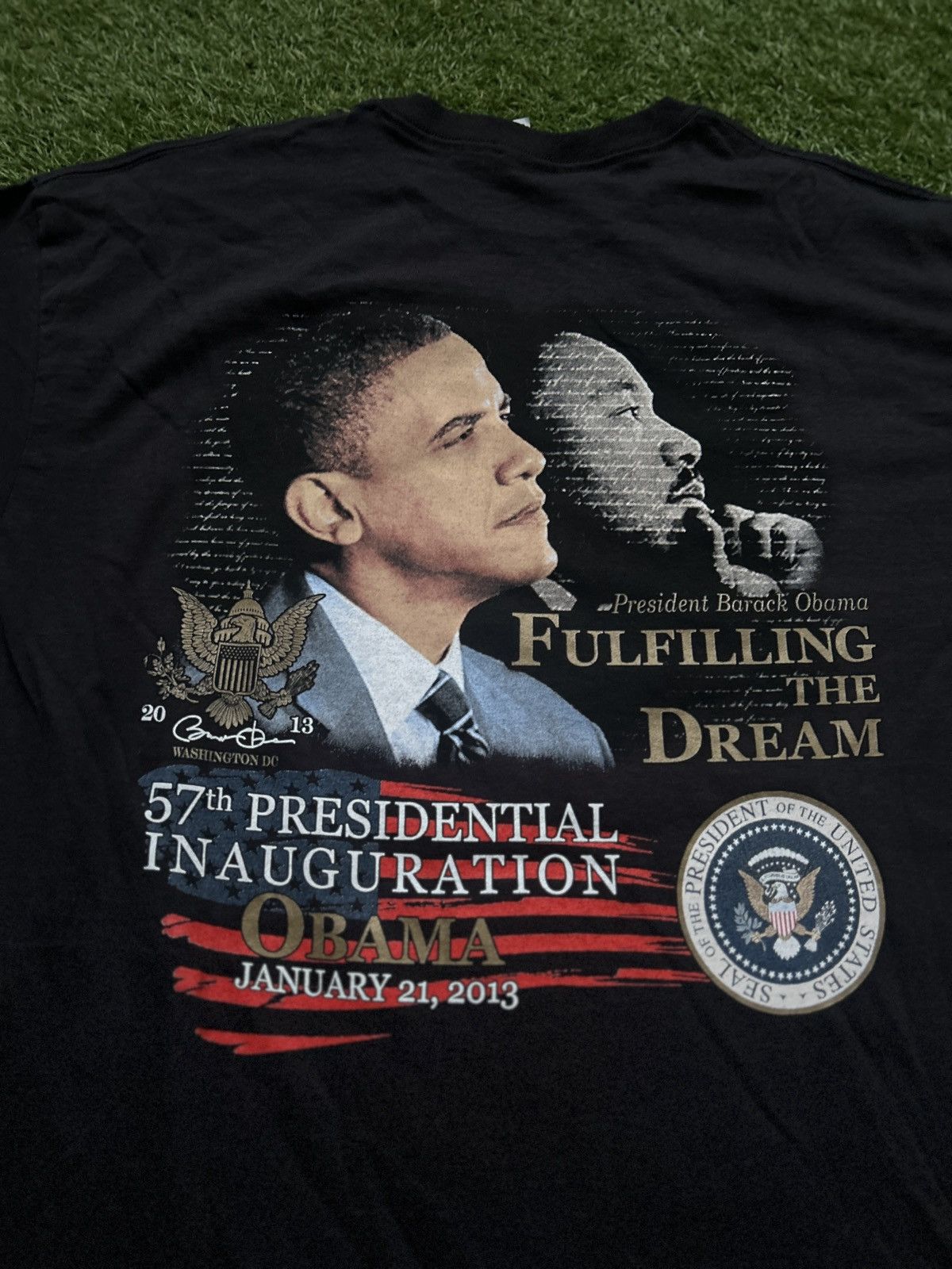Vintage Vintage 2013 Barack Obama Inauguration T-Shirt Size US XL / EU 56 / 4 - 6 Thumbnail