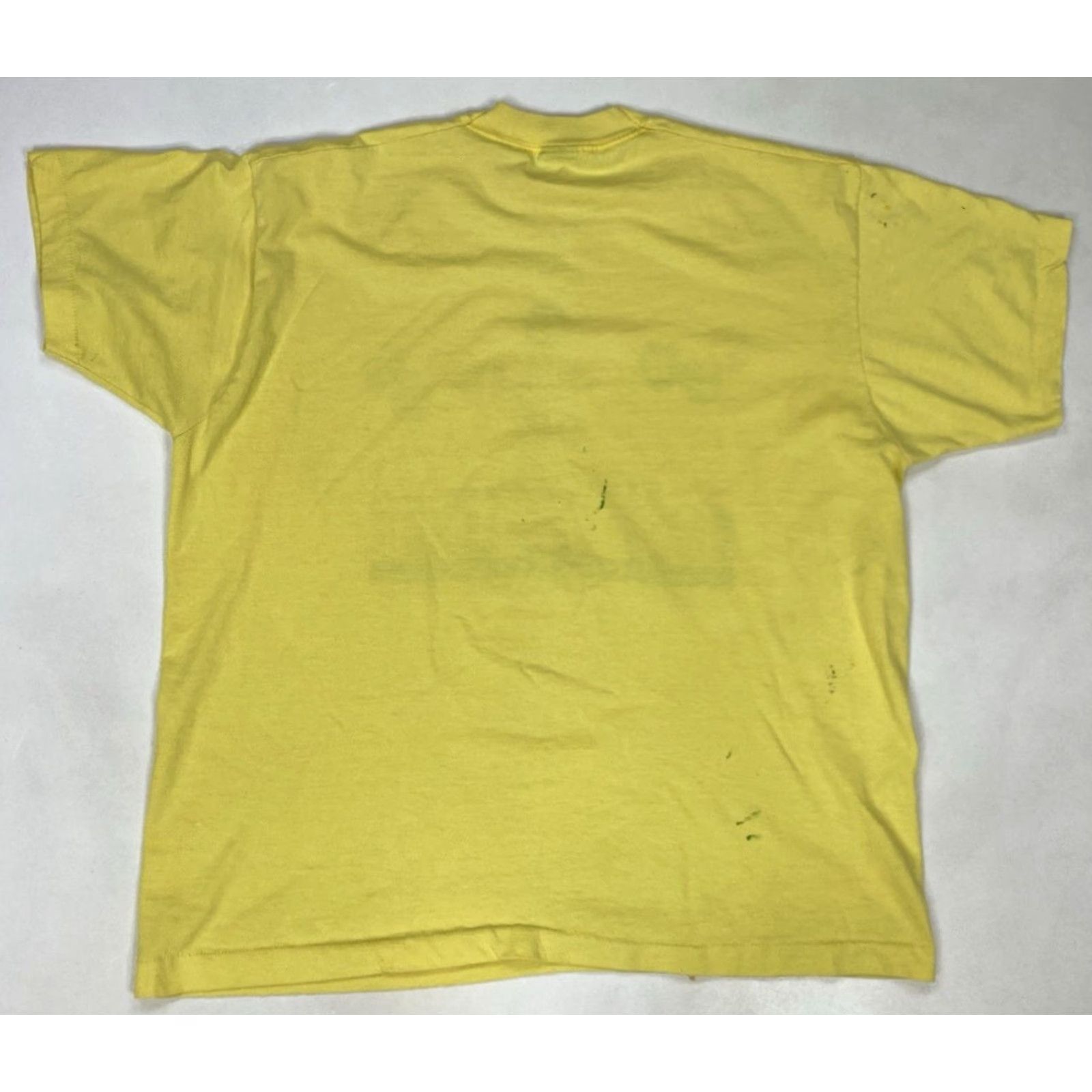Fruit Of The Loom VINTAGE Fruit of the Loom T-Shirt Men XL 90s Spring Festival Graphic Cleburne Texas Yellow 100% Cotton Size US XL / EU 56 / 4 - 5 Thumbnail