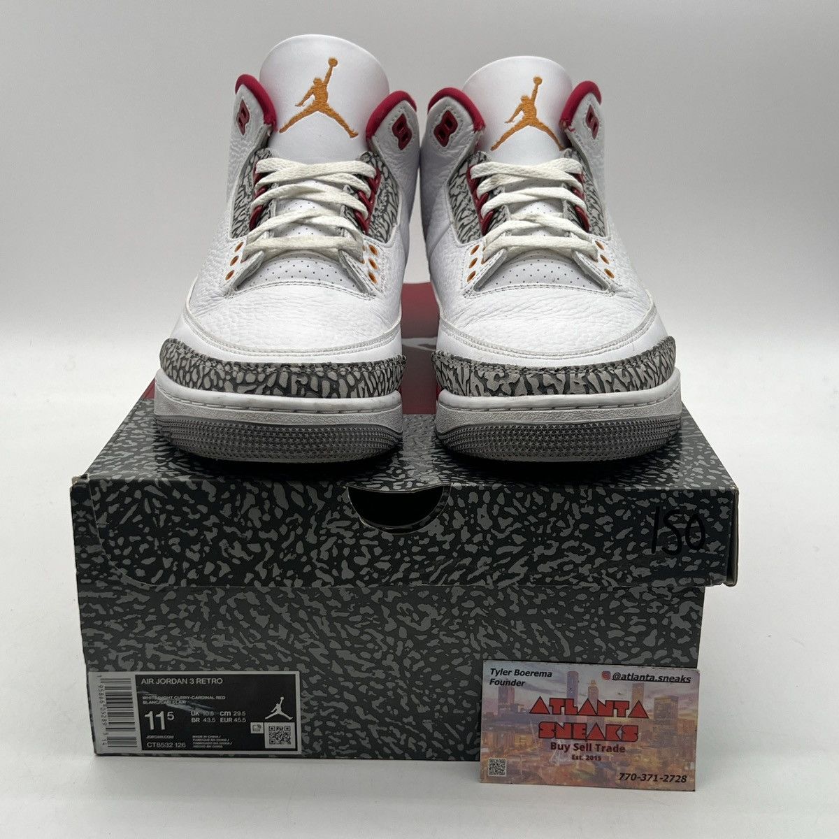 Jordan Brand Air Jordan 3 cardinal red Size US 11.5 / EU 44-45 - 2 Thumbnail
