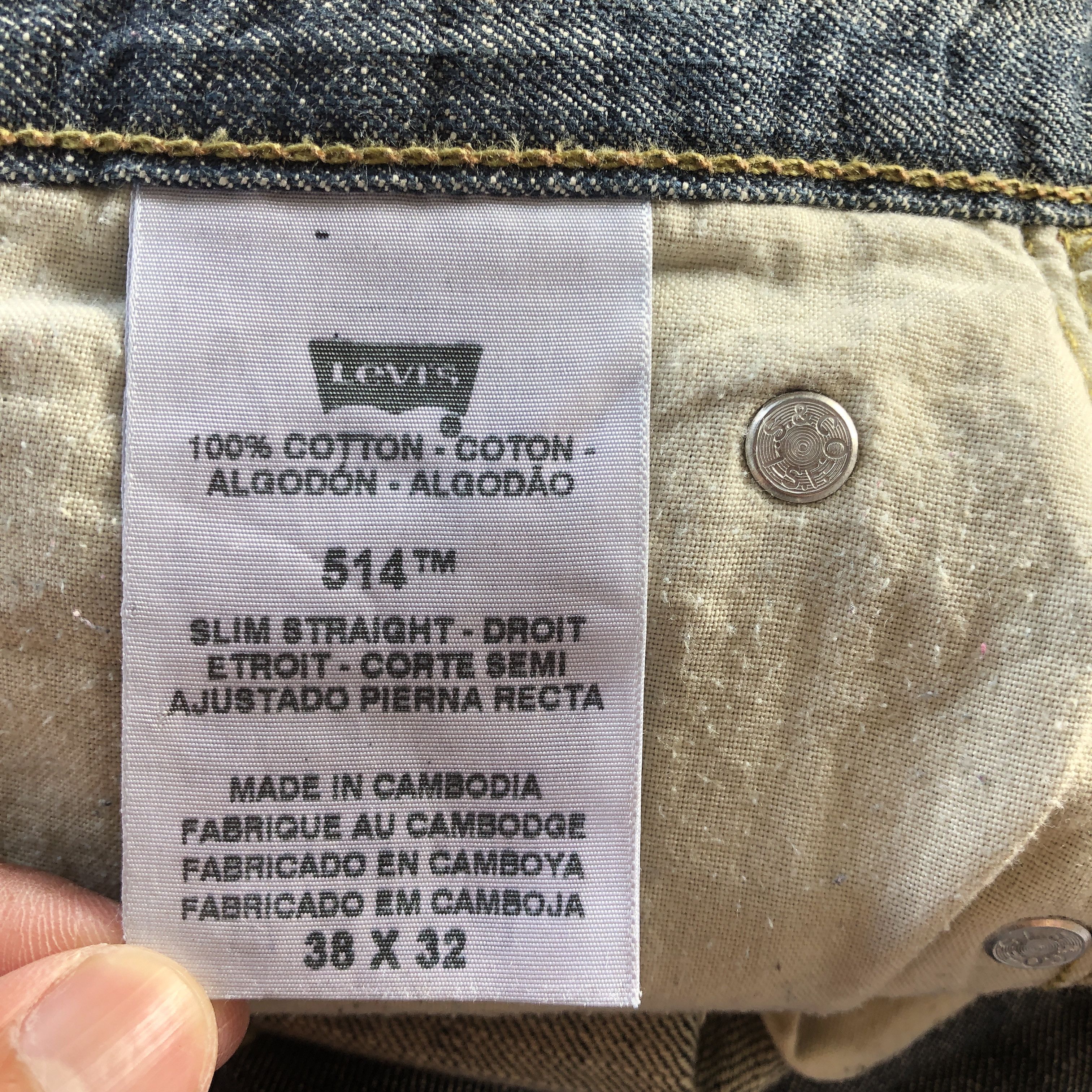 Levi's Vintage Y2K Levis 514 Dark Blue Jeans Levi's Tapered Denim Size US 40 / EU 56 - 8 Thumbnail