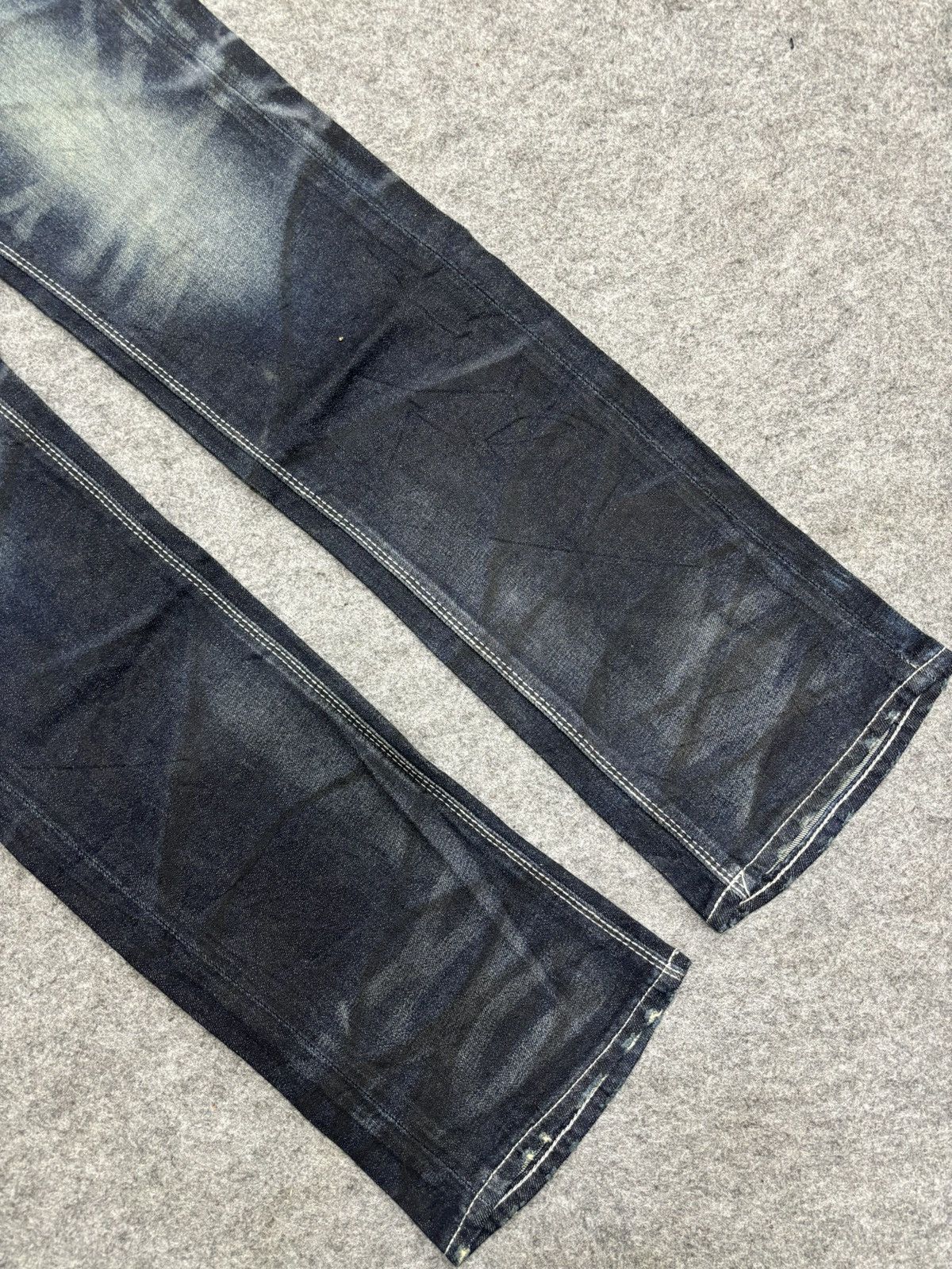Seditionaries 💥Crazy Fades💥Archival Artisanal FUGA Skinny Fit Denim F570 Size US 31 - 12 Thumbnail