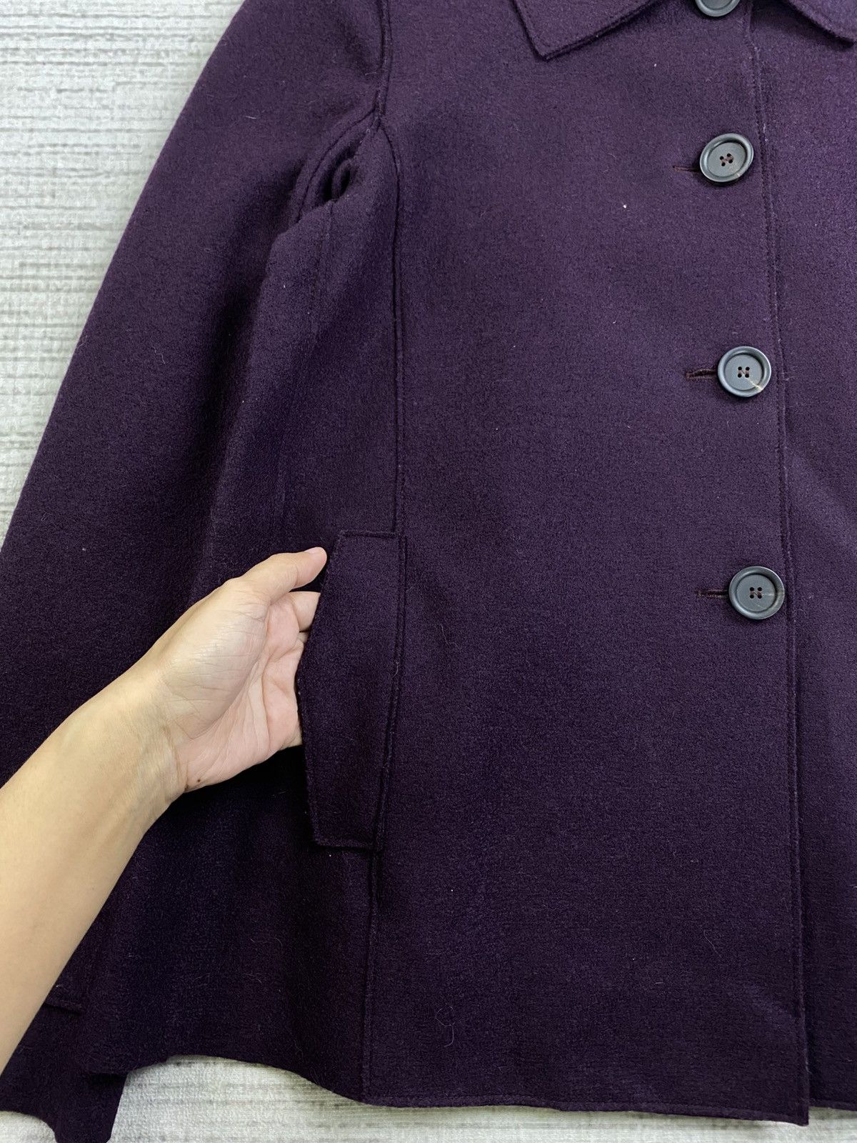 Harris Wharf London 🔥Harris Wharf London Purple Wool Coat Jacket Size S / US 4 / IT 40 - 7 Thumbnail