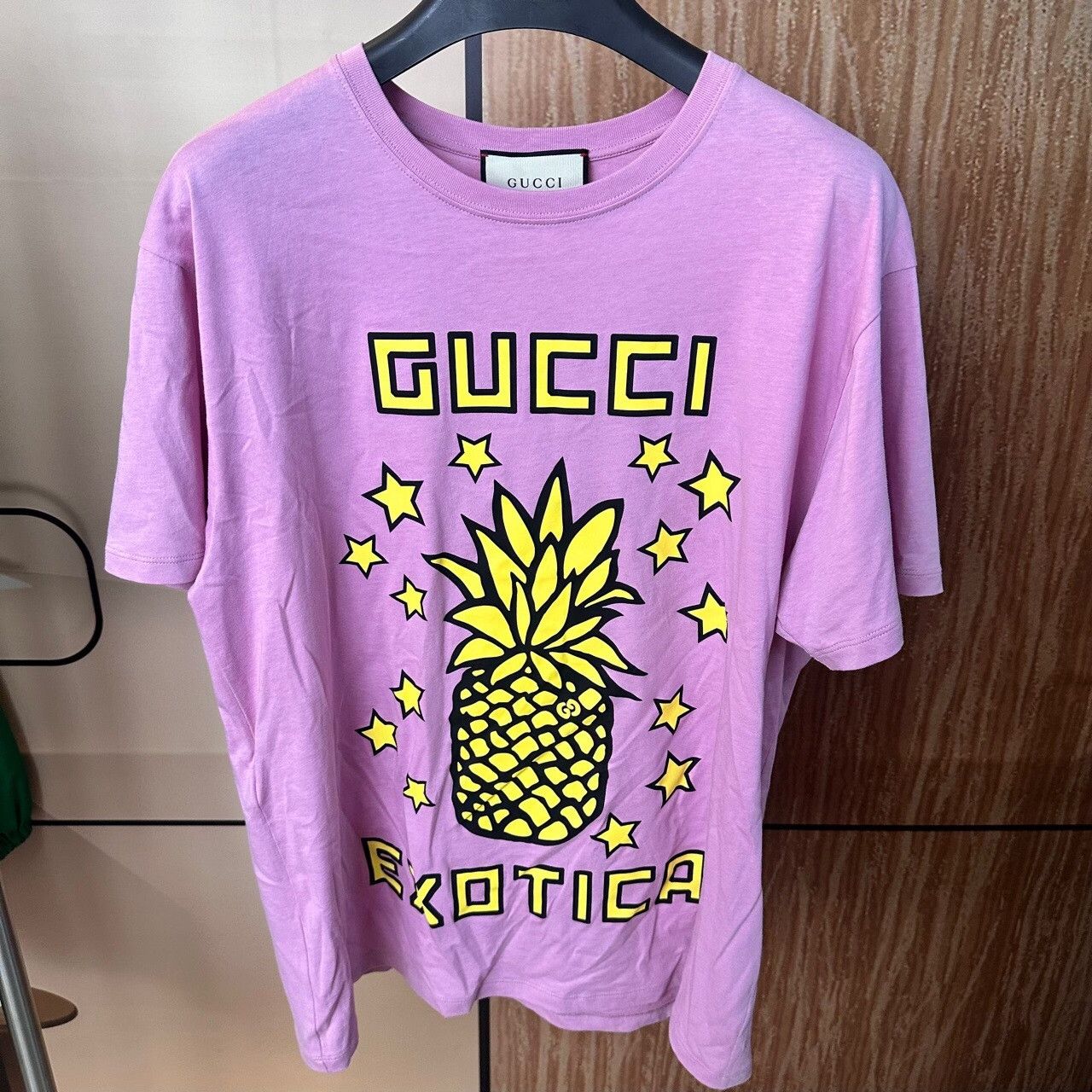 Gucci Gucci Cotton Pink T-Shirt L Women Size L / US 10 / IT 46 - 1 Thumbnail