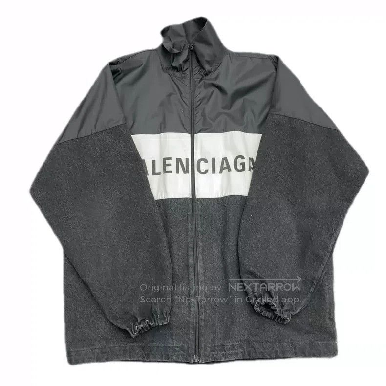Balenciaga Balenciaga Chest Big Logo Windbreaker Jacket Size XXS / US 00 / IT 34 - 8 Thumbnail