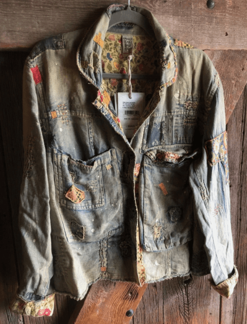 Magnolia Pearl Magnolia Pearl Unbreakable Love Jean Denim Jacket 1387 Size ONE SIZE - 1 Thumbnail