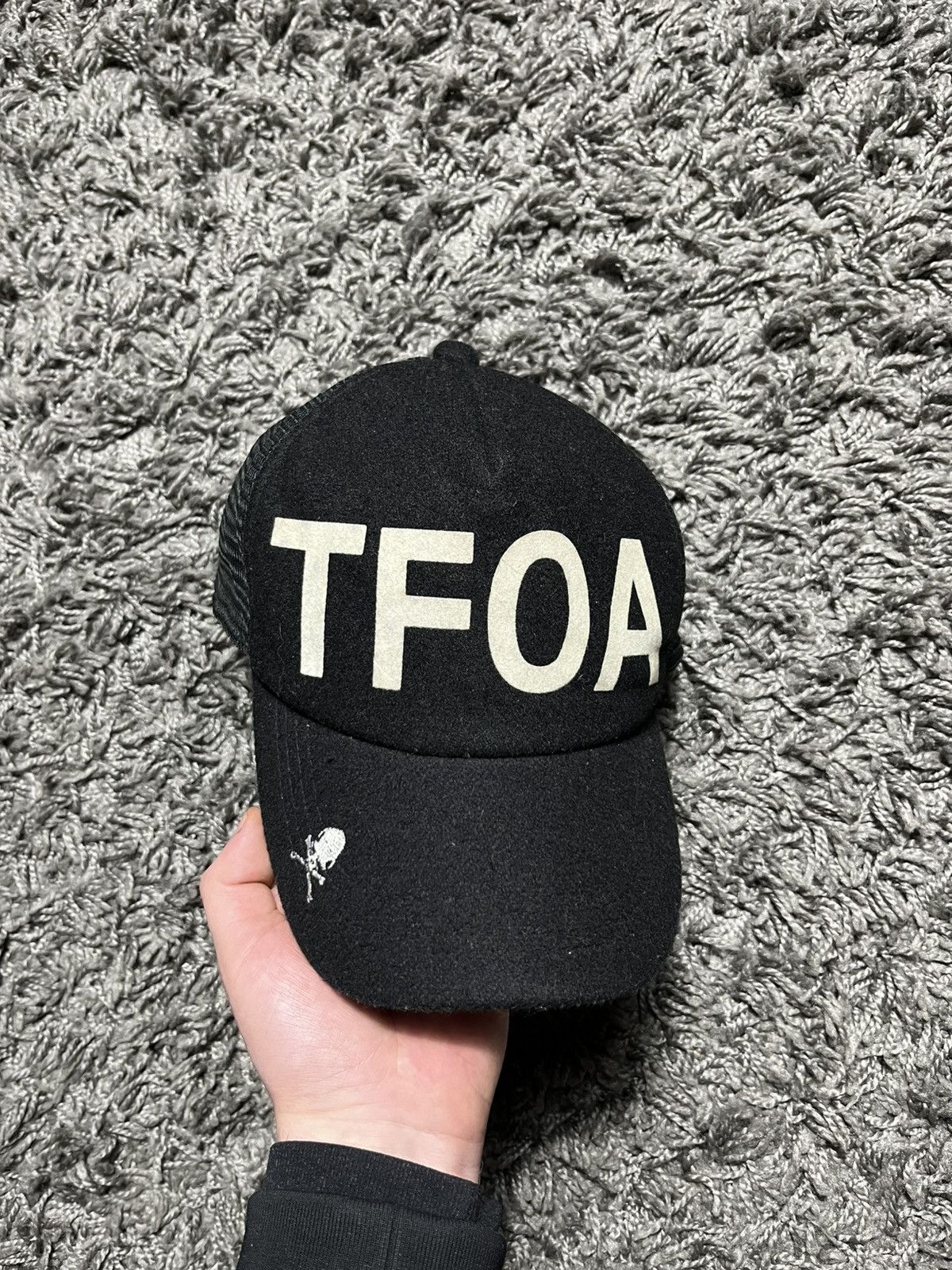 ARCHIVE 00s Crows x Worst TFOA Skull Embroidered Trucker Hat