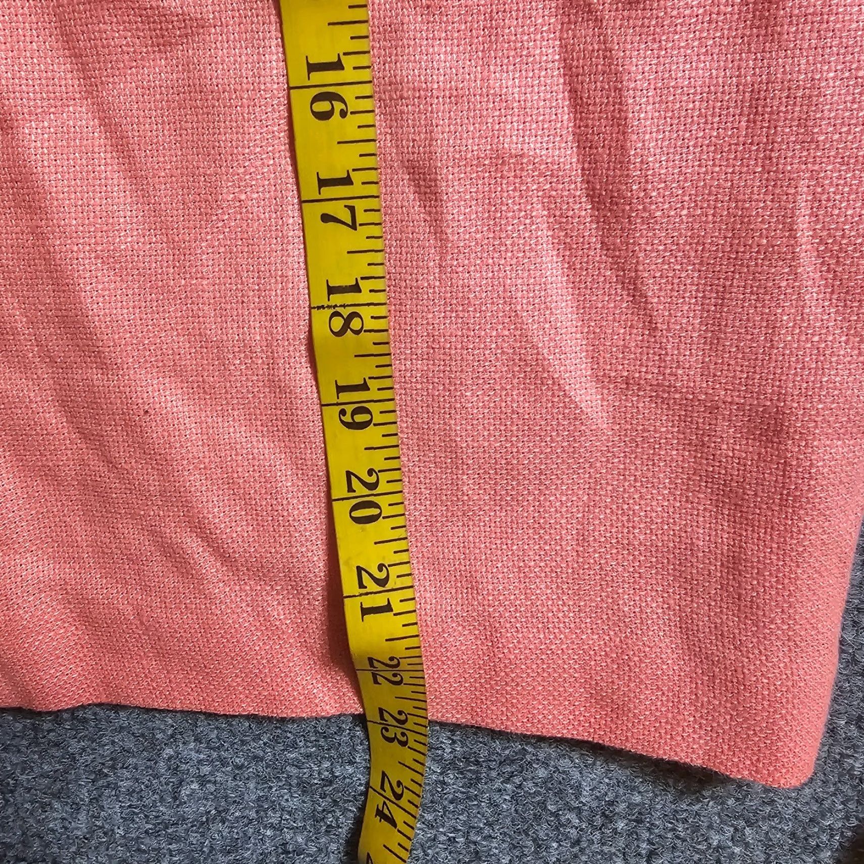 Talbots VINTAGE Talbots Skirt Womens 14P Pink Linen Pencil Straight Career Size 36" / US 14 / IT 50 - 6 Thumbnail