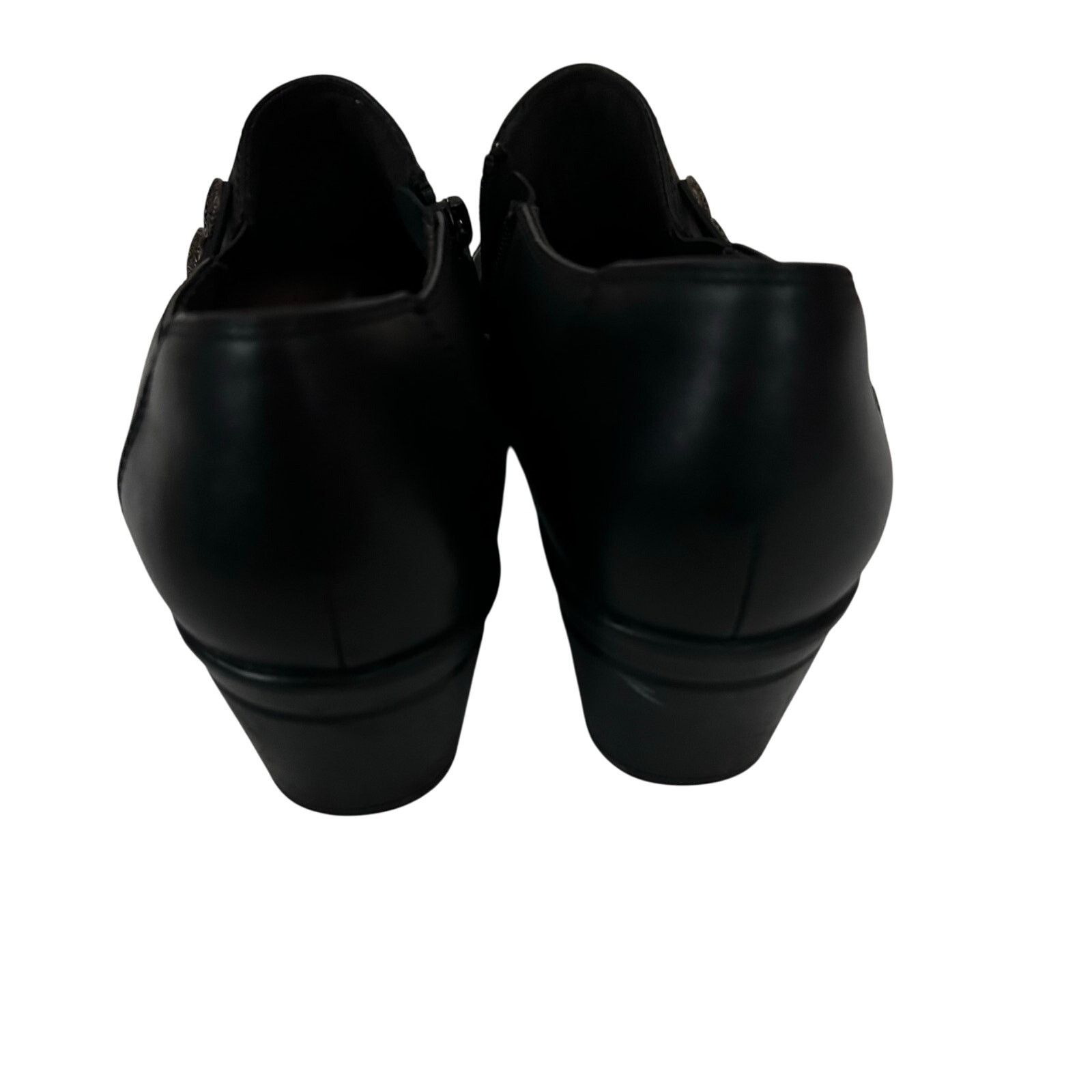 Clarks Clarks Emslie Warren Black Leather Heeled Loafers Sz 10 Size US 10 / IT 40 - 5 Thumbnail