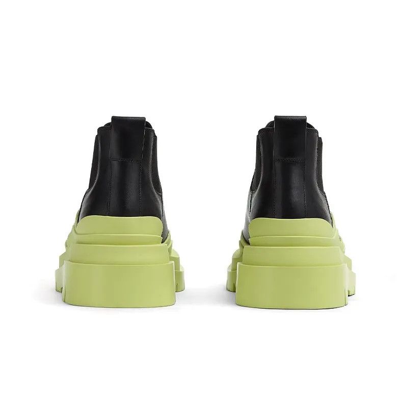 Bottega Veneta o1n1vont1224 Tire Chelsea Boots in Black/Yellow Size US 4 / IT 34 - 5 Thumbnail