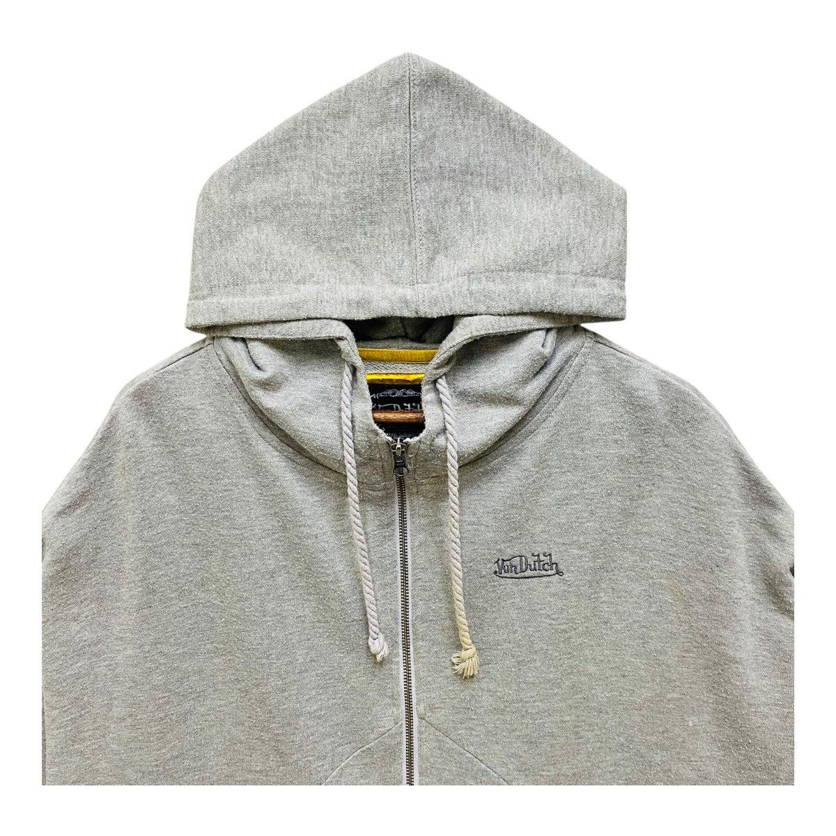 Von Dutch Vintage Von Dutch Zip Up Boxy Hoodie Grey Heather Size M Size US M / EU 48-50 / 2 - 2 Thumbnail