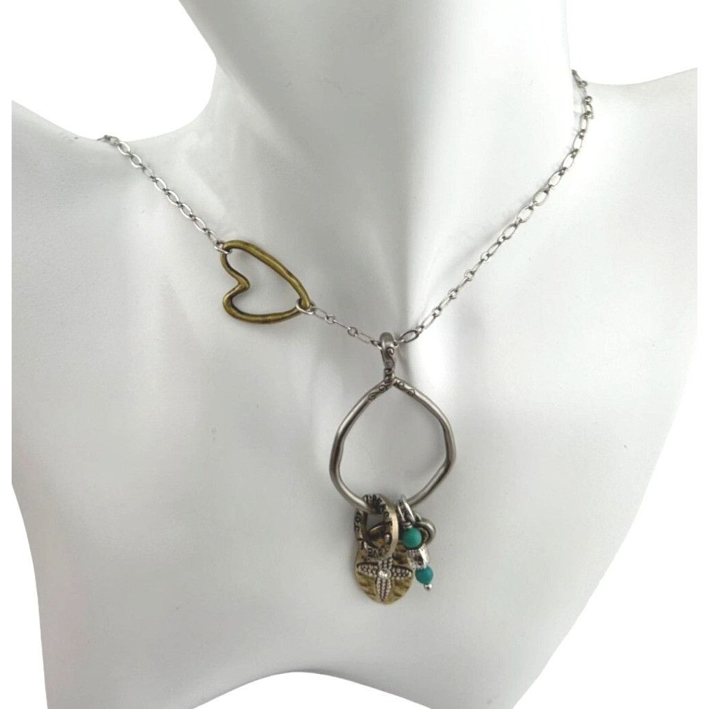 Brighton Brighton *BLESSED* Charm Necklace - Joy * Peace * Love with Size ONE SIZE - 3 Thumbnail