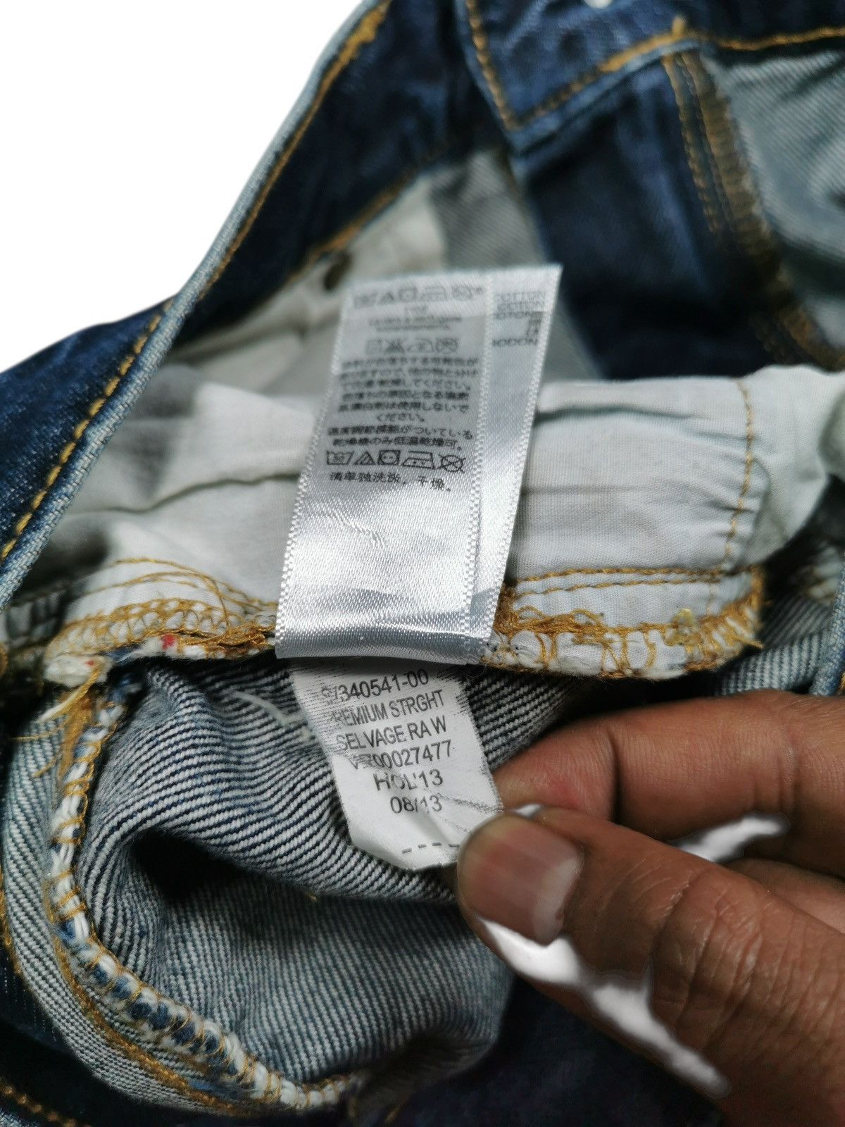 Gap Gap Selvage Premium Straight Jeans Size US 34 / EU 50 - 9 Thumbnail