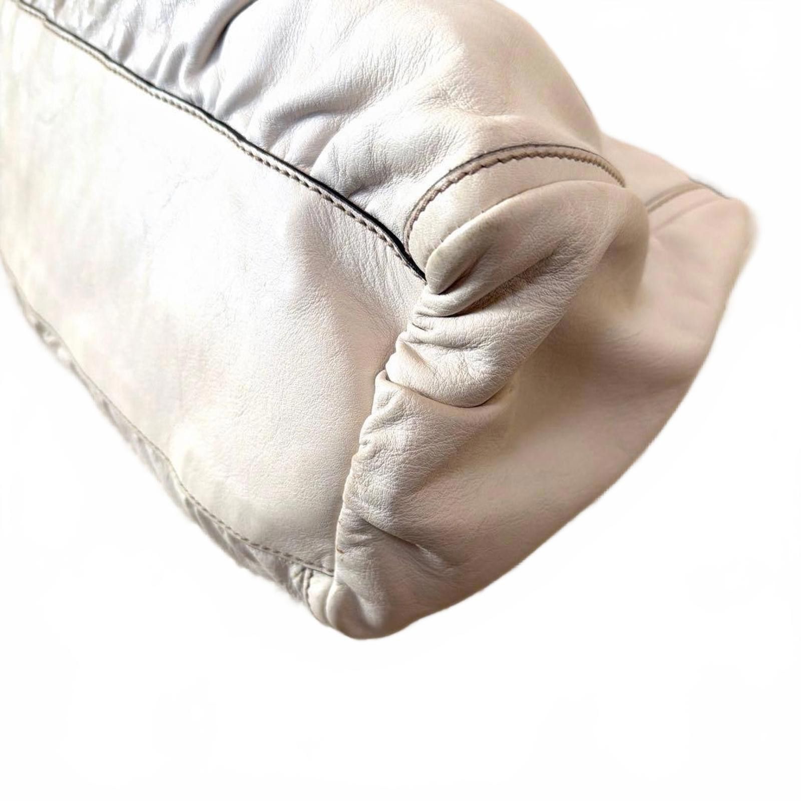 Gucci Gucci - White Leather Shoulder Bag Size ONE SIZE - 6 Thumbnail