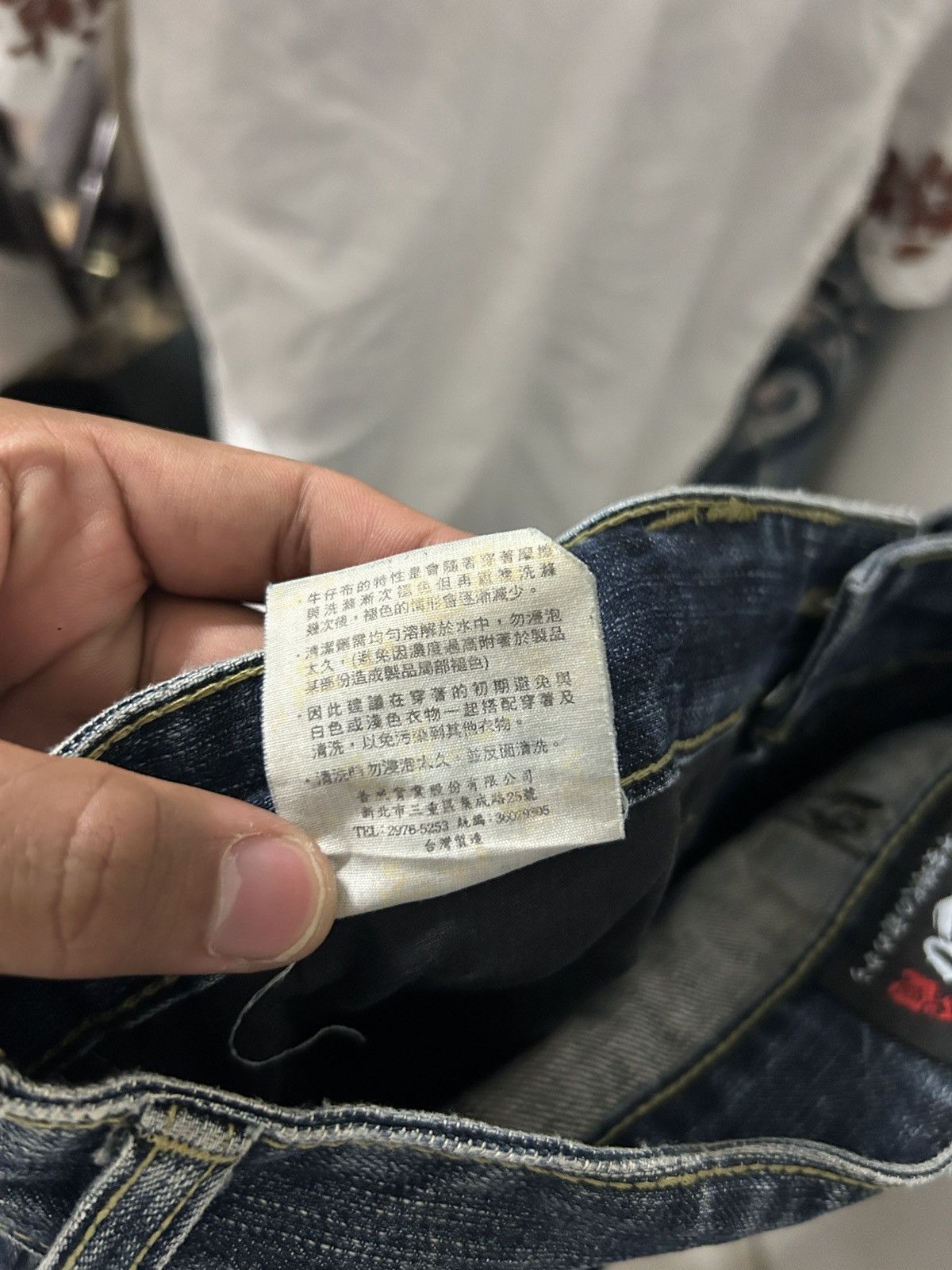 Japanese Brand × Vintage Vintage Jizo Bosatsu Jeans Big Embroidery Size US 34 / EU 50 - 12 Thumbnail