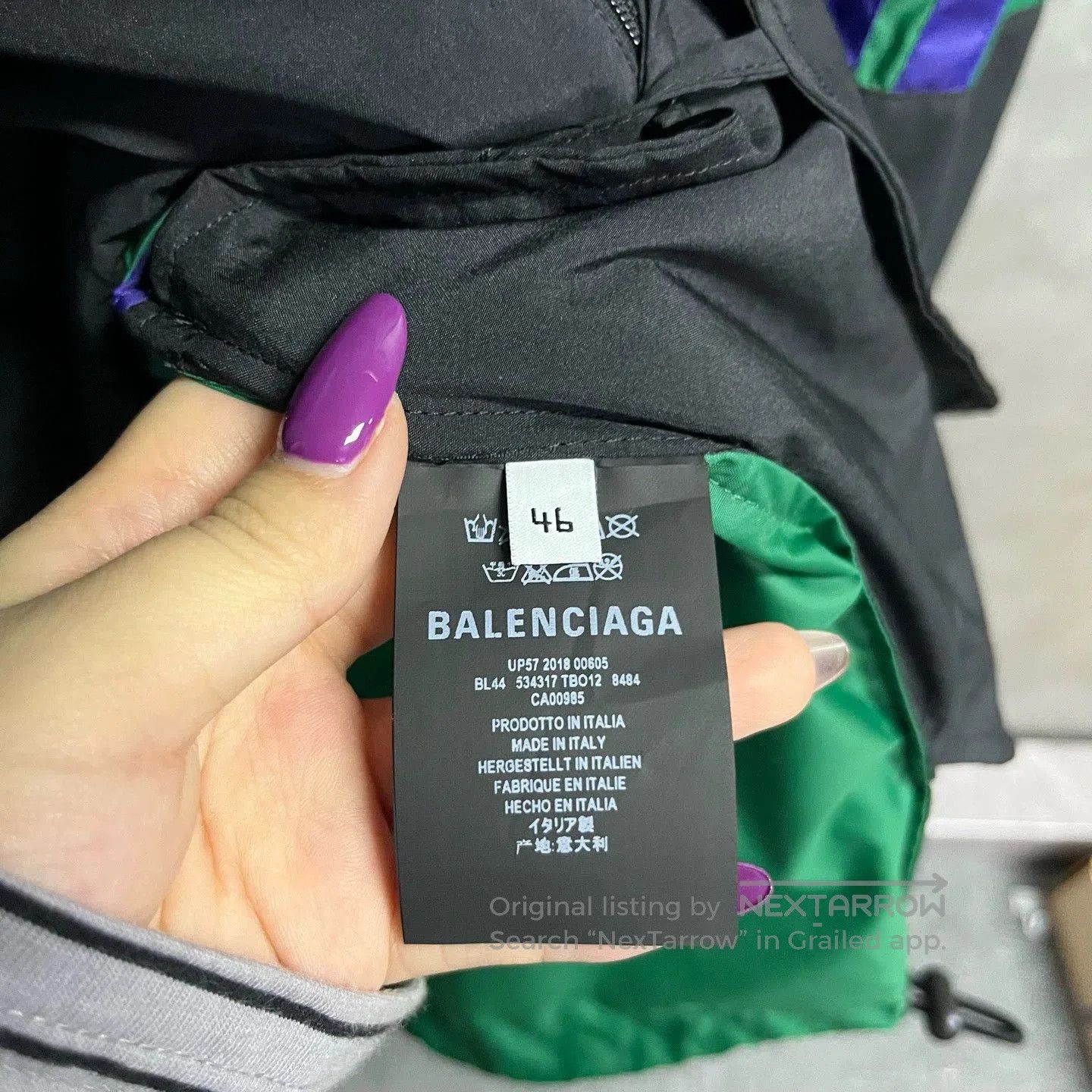 Balenciaga balenciaga green color block sports jacket. Size US M / EU 48-50 / 2 - 2 Thumbnail