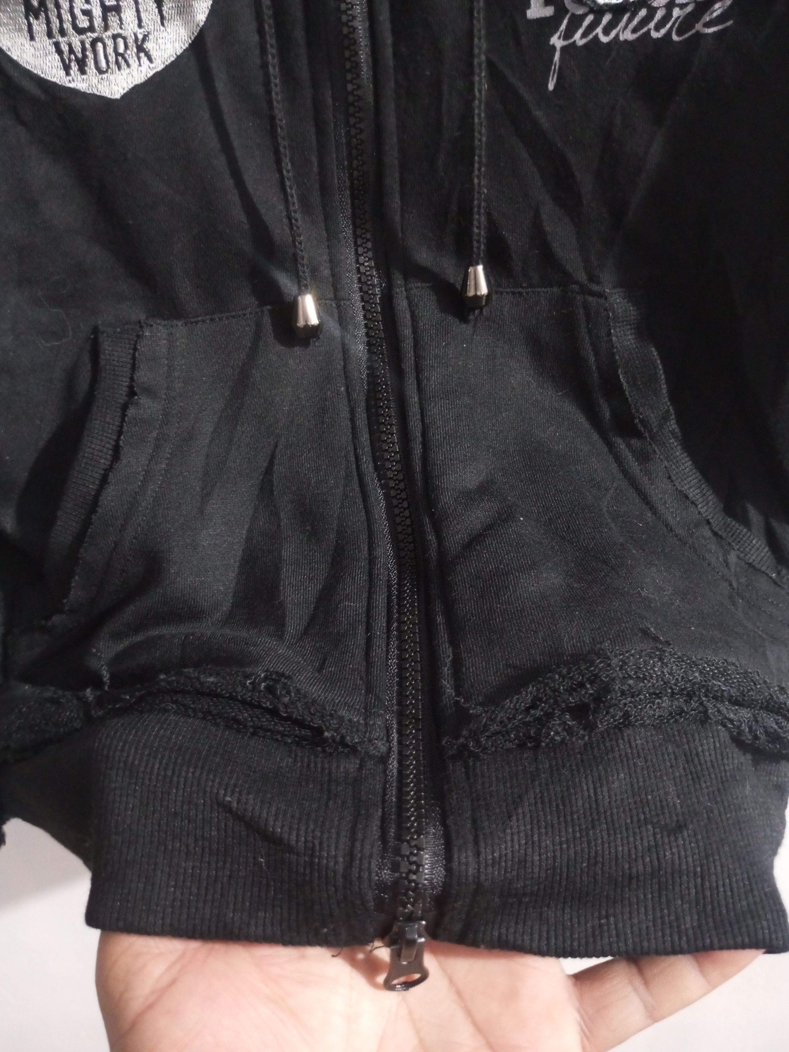 Japanese Brand × Vintage Vintage Ghost of harlem distressed fur hoodie Size US S / EU 44-46 / 1 - 6 Thumbnail