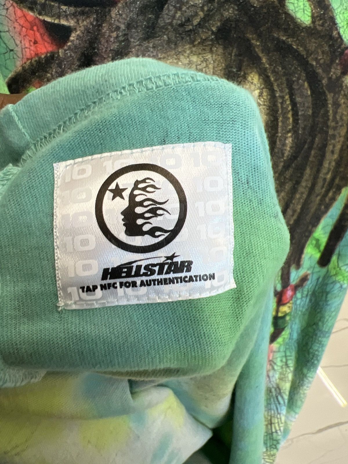 HELLSTAR Zombie Green Tie Dye Tee Size US XL / EU 56 / 4 - 5 Thumbnail