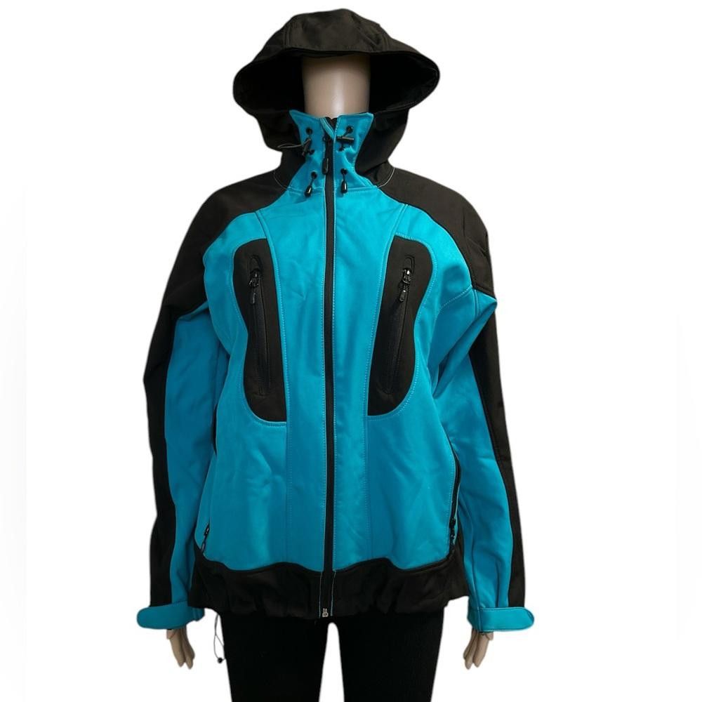 Designer Icewear Iceland Women's Softshell Jacket - Teal & Black Size M / US 6-8 / IT 42-44 - 2 Thumbnail