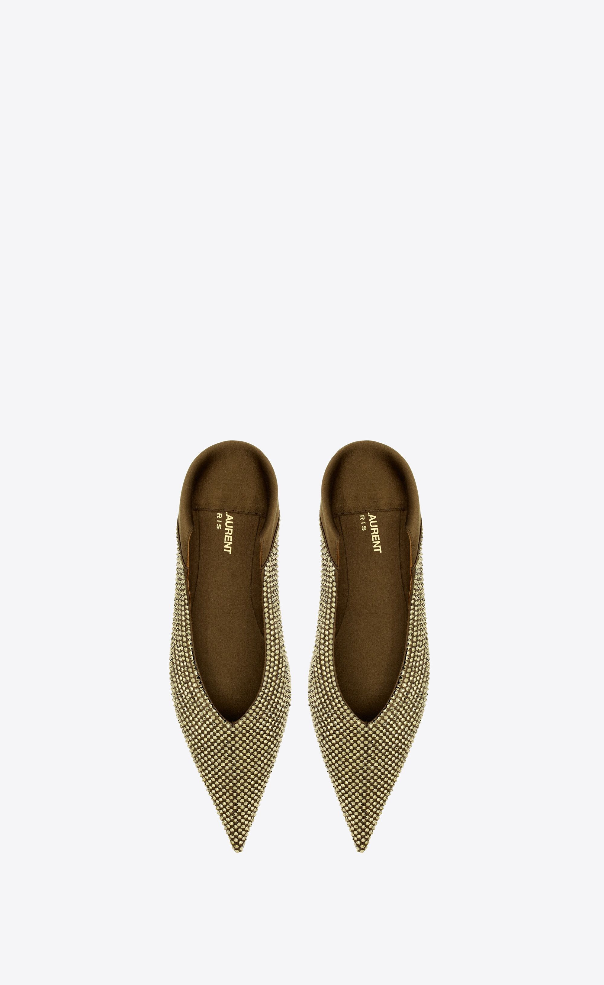 Saint Laurent Paris o1y0126 Ballet Flats in Brown Size US 6 / IT 36 - 3 Thumbnail