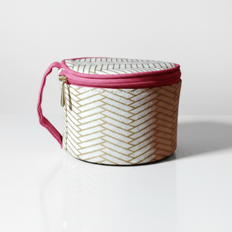 Other Jewelry Box 4.5" Zipper Storage Travel Jewel Case Rings Neck Size ONE SIZE - 3 Thumbnail