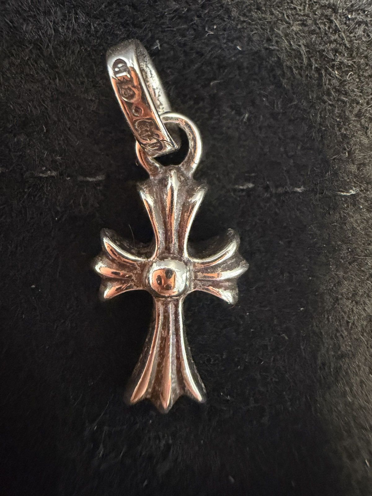 Chrome Hearts Baby Fat Cross Charm Silver with Pave Diamond Size ONE SIZE - 15 Thumbnail