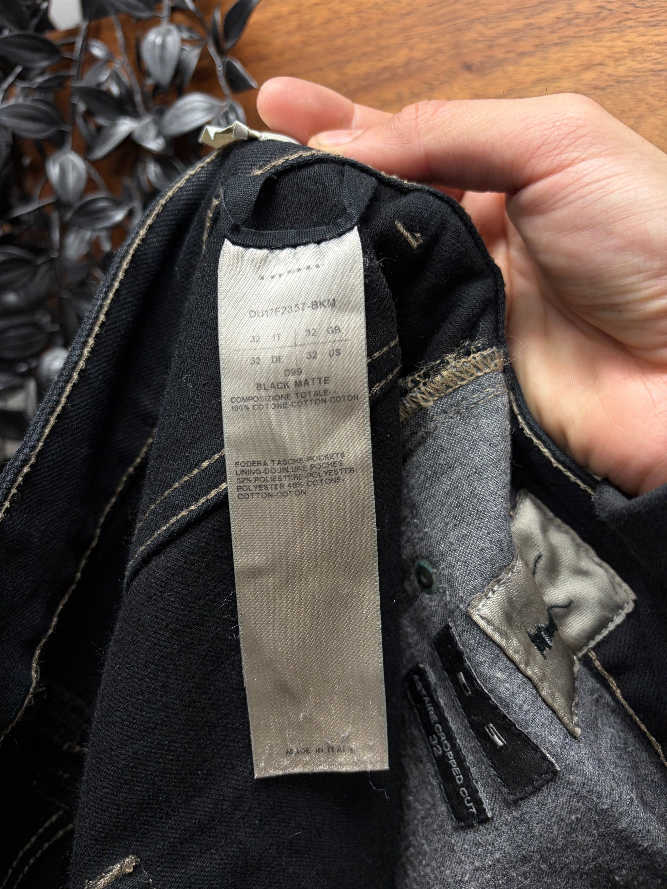 Rick Owens Rick Owens ‘Torrence Cut’ Waxed Black Cropped Denim Size US 32 / EU 48 - 5 Thumbnail