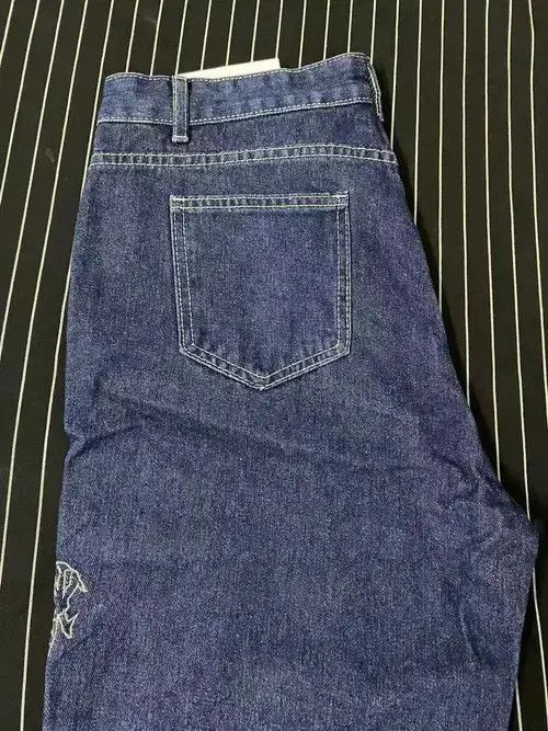 Other Streetwear Dragon Embroidery Straight Baggy Pants Size US 26 / EU 42 - 2 Thumbnail