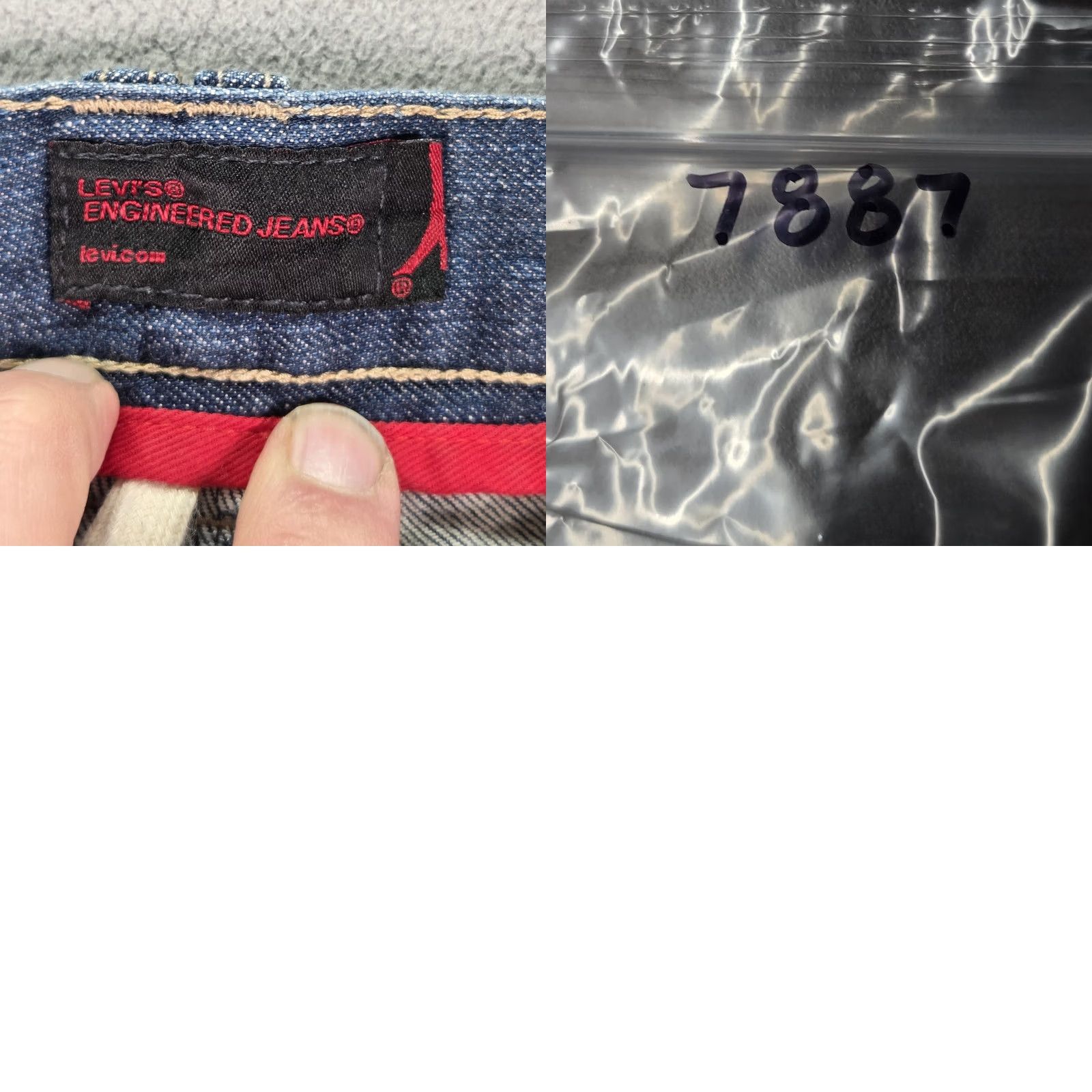 Levi's Levi's Engineered Jeans Mens Blue Med Wash Straight 34x28 Regular Zip Pockets Denim Cotton Viscose 34 Mens Size US 34 / EU 50 - 11 Thumbnail