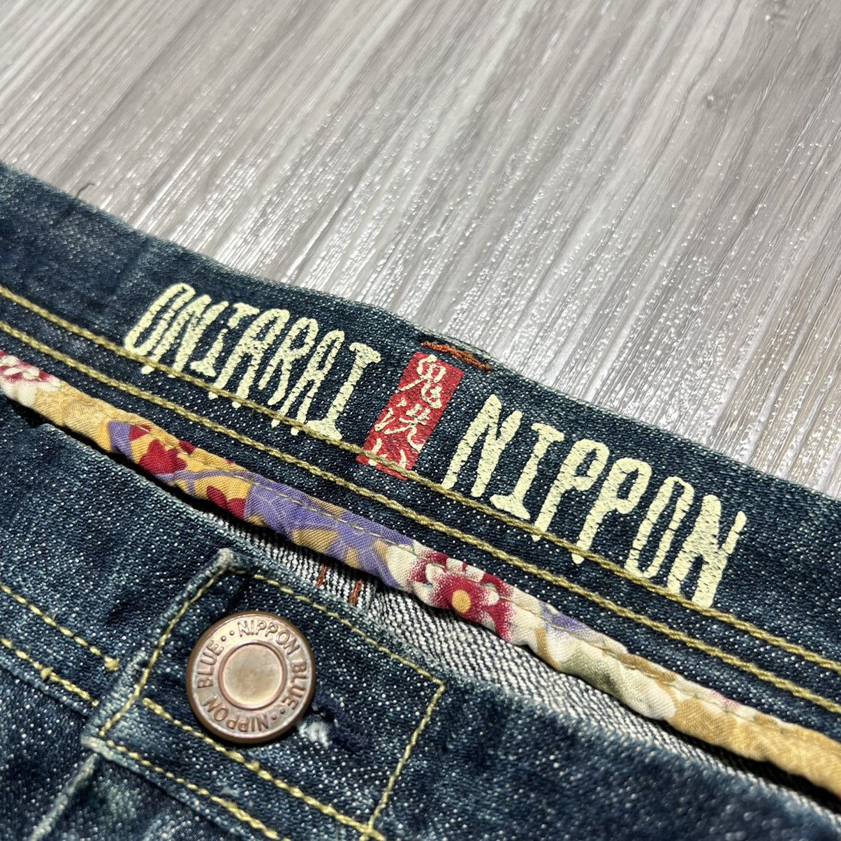 Japanese Brand Vintage Oniarai Nippon Blue Denim Jeans Size US 36 / EU 52 - 6 Thumbnail