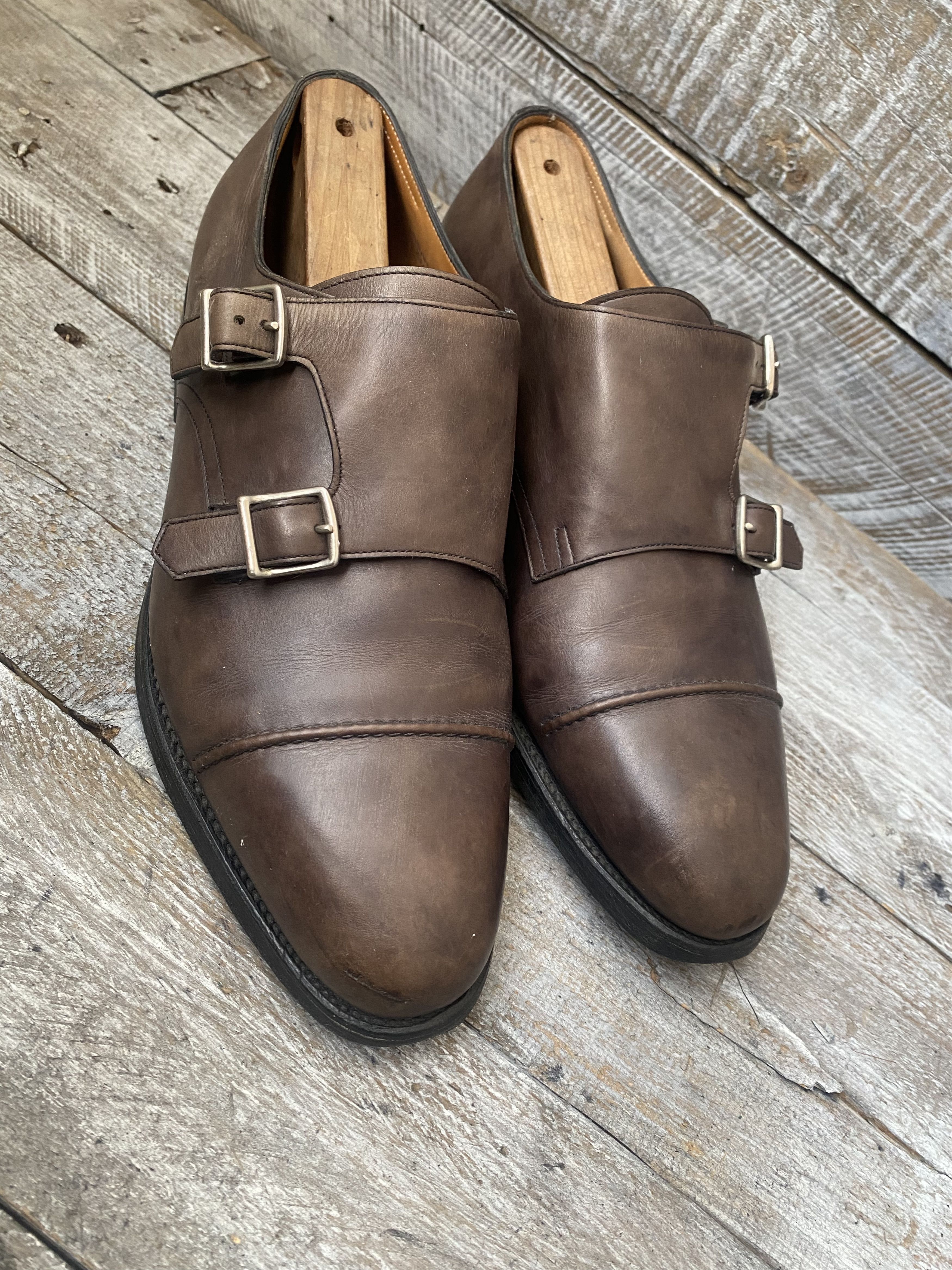 Designer × John Lobb John lobb william ii double monk strap leather boots Uk7EE Size US 8 / EU 41 - 1 Thumbnail