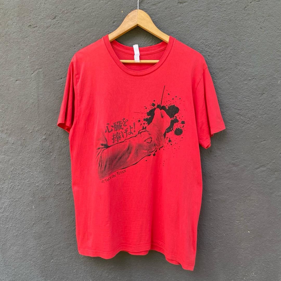 Thrashed Faded Attack On Titan Anime Tee