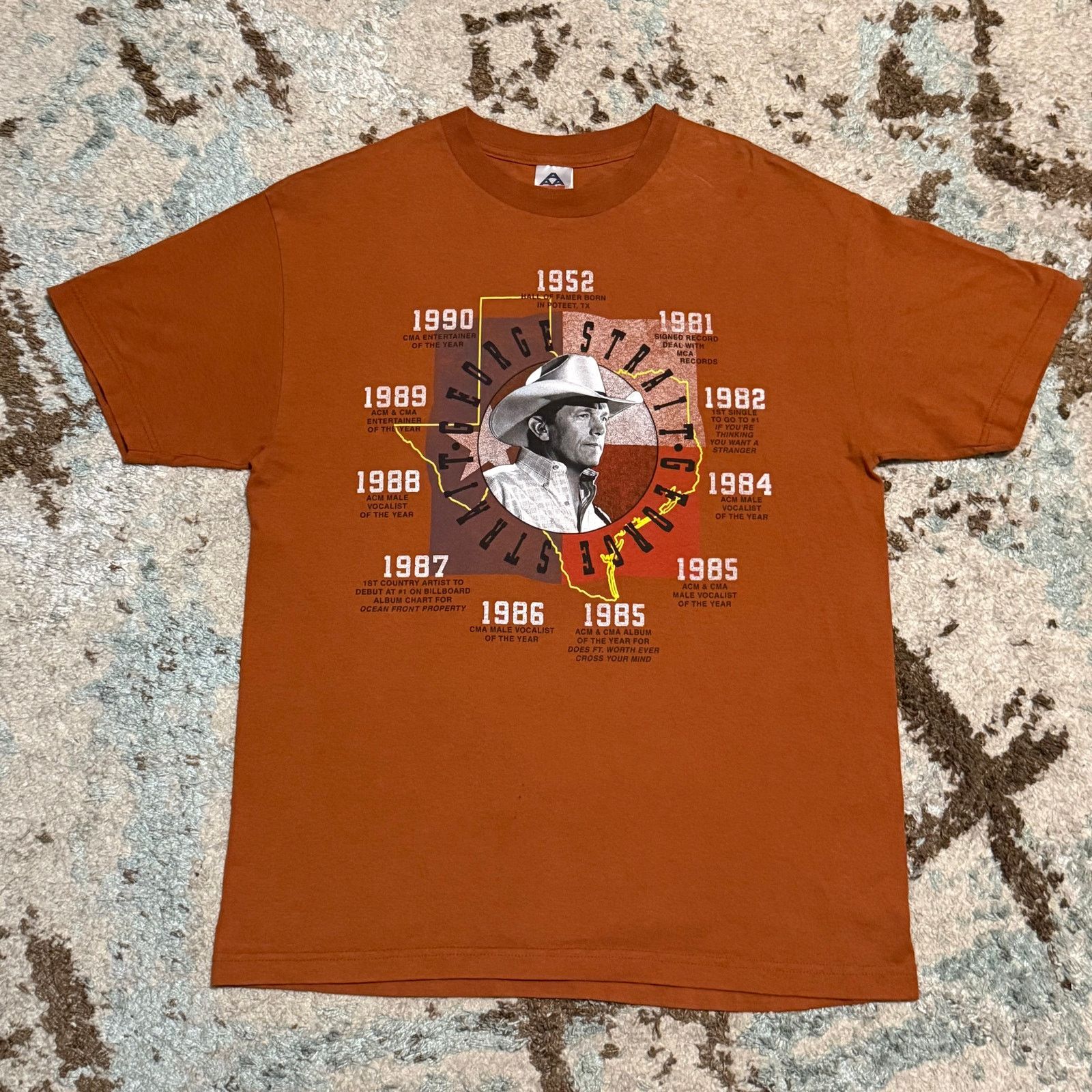 Alstyle × Band Tees 2006 George Strait Shirt Large Country Music Hall of Fame Size US L / EU 52-54 / 3 - 2 Thumbnail