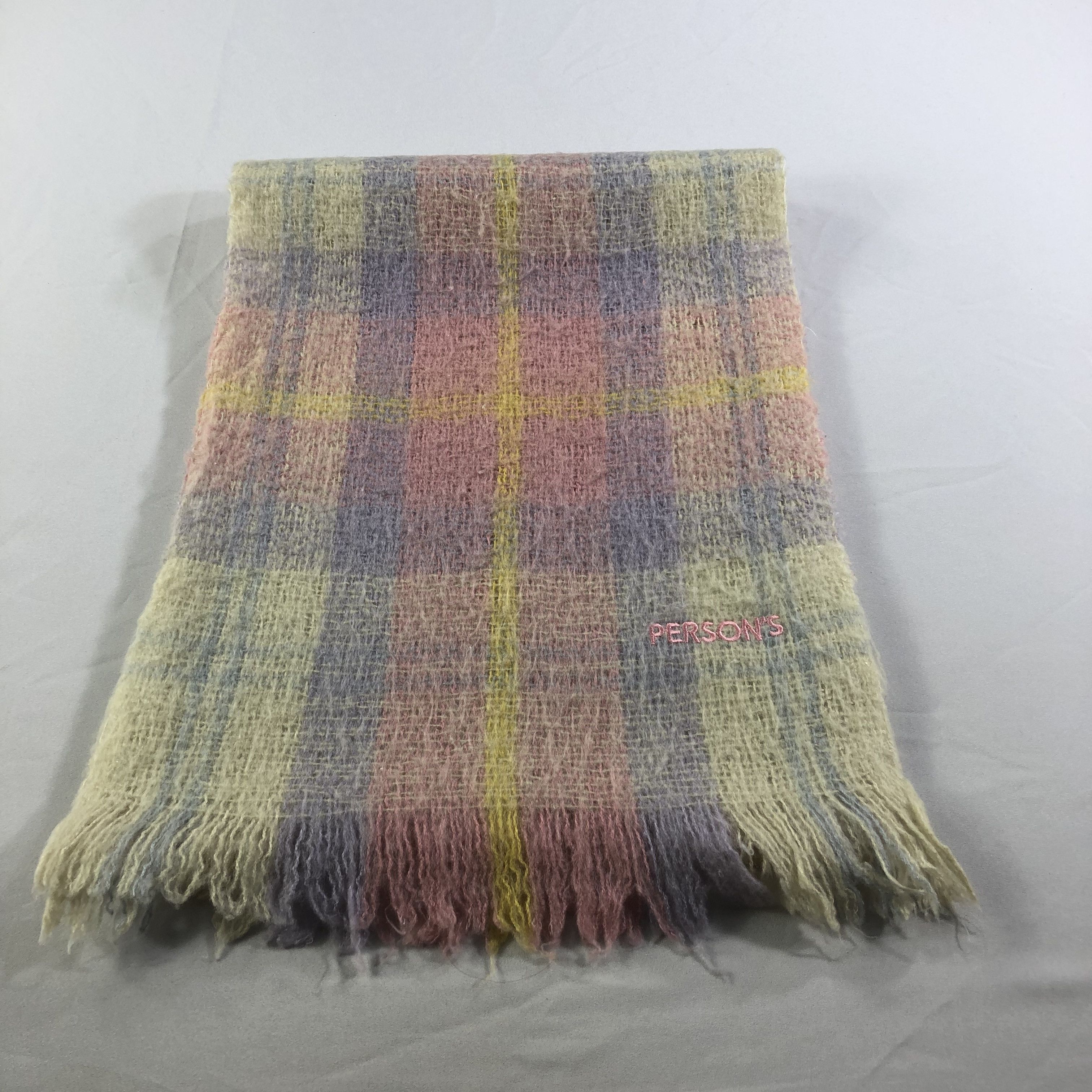 PERSON'S Person's Tartan Wool Scarf Muffler V1402 Size ONE SIZE - 2 Thumbnail