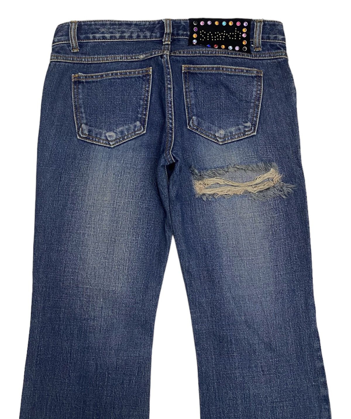 Hysteric Glamour FLARED🔥SNATCH JEANS DISTRESSED FLARE DENIM JEANS Size US 30 / EU 46 - 6 Thumbnail
