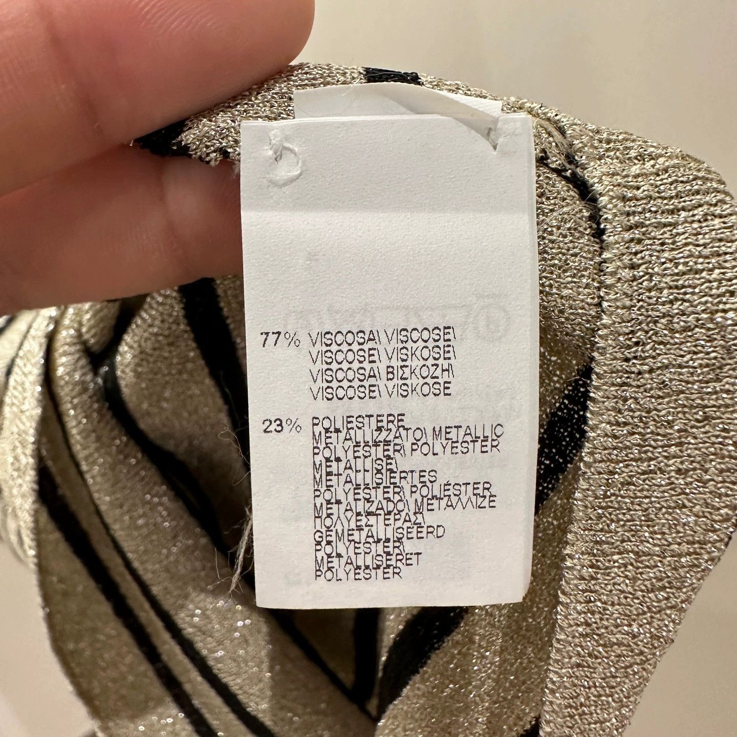 Brunello Cucinelli Brunello Cucinelli apr662 Sleeveless Striped Glitter M V Size M / US 6-8 / IT 42-44 - 4 Thumbnail