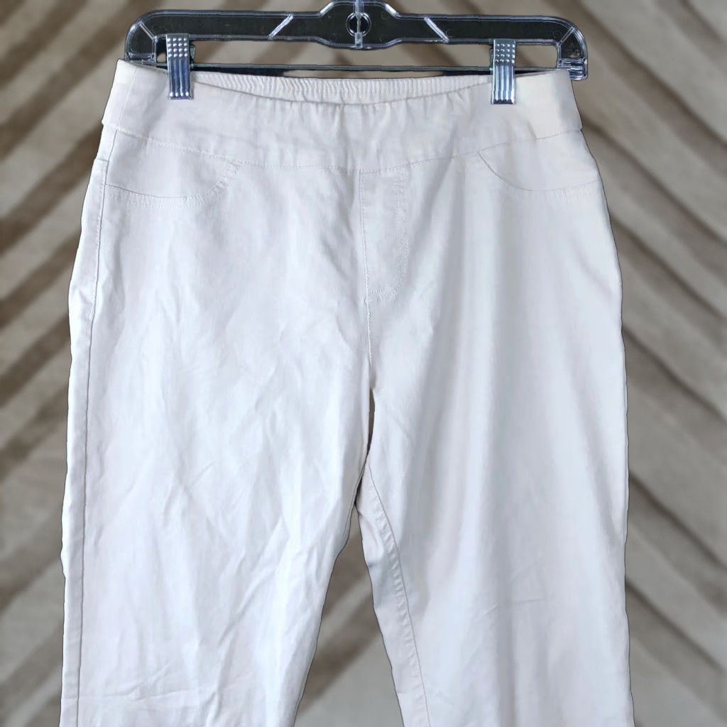 Soft Surroundings Soft Surroundings Womens Pants Petite Tan Pull On Mid Rise Stretch PS - Casual Workwear Ankle Skinny Pattern: Solid Size 28" / US 6 / IT 42 - 1 Thumbnail