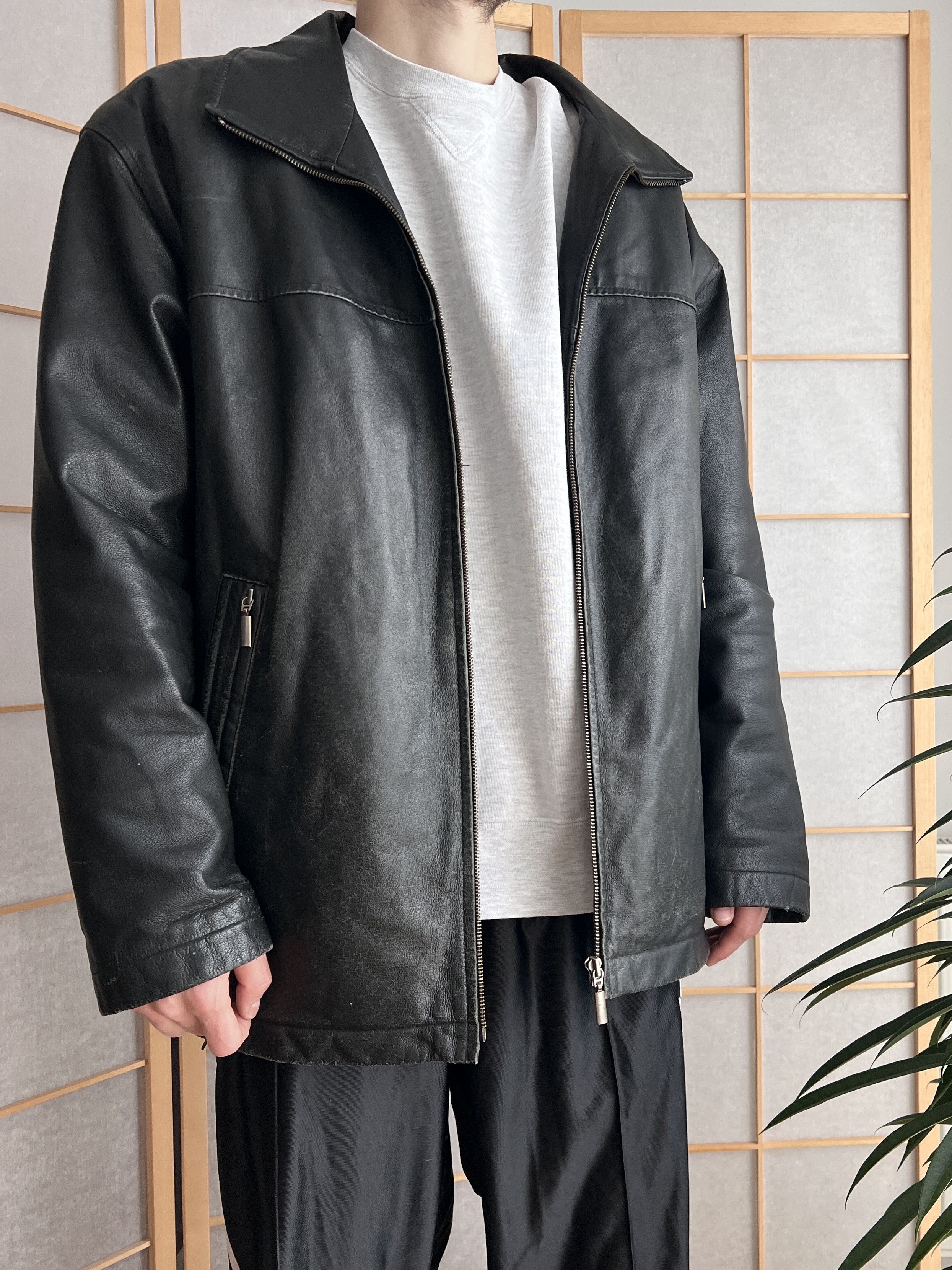 Hysteric Glamour 90s real leather jacket coat boxy fit y2k avant garde opium Size US XL / EU 56 / 4 - 3 Thumbnail