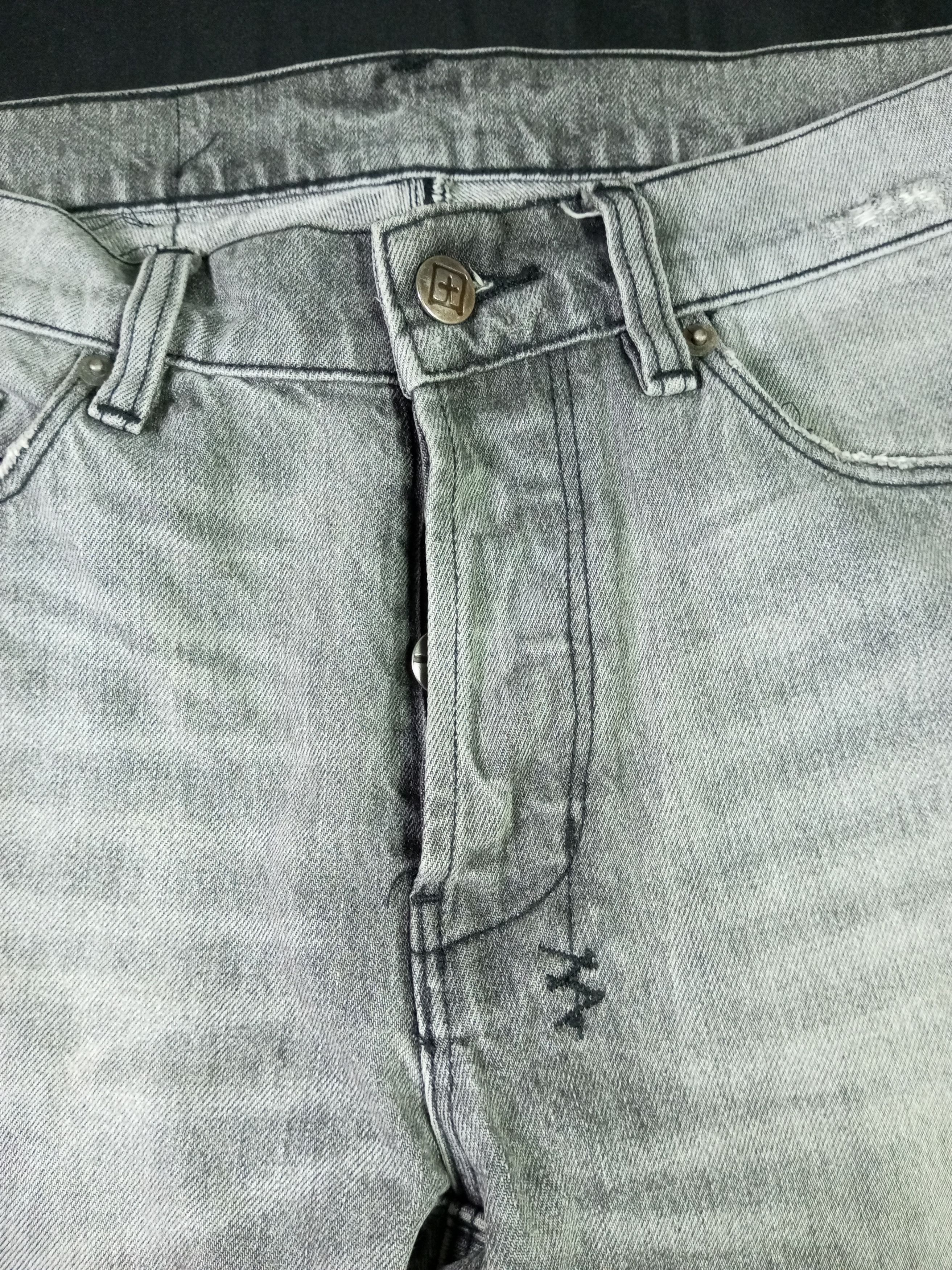 Ksubi Ksubi Grey Denim Distressed Jeans Size US 30 / EU 46 - 3 Thumbnail