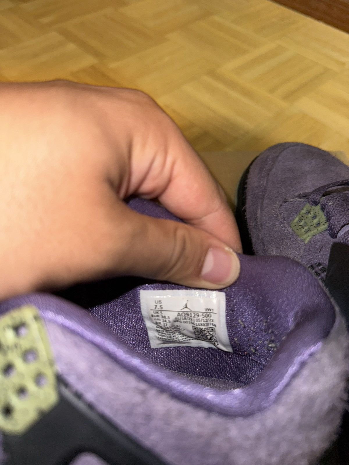 Jordan Brand Women’s Air Jordan 4 “Canyon Purple” Size US 7.5 / IT 37.5 - 9 Thumbnail